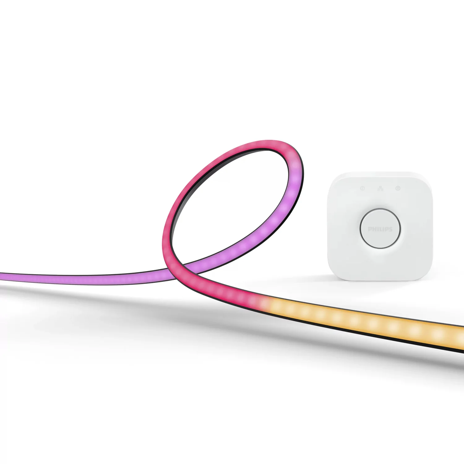 Fita LED Inteligente Philips Hue Play Gradient Lightstrip PC 24-27" + Hue Bridge Preto