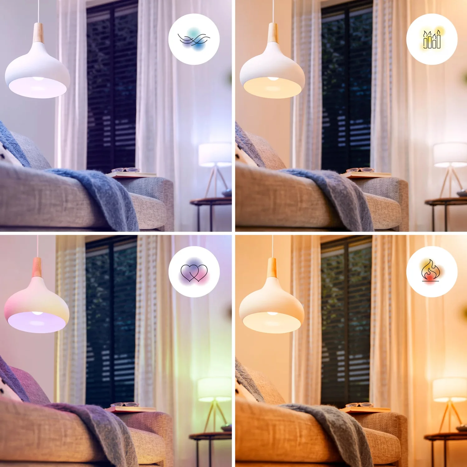 Lâmpada LED Philips WiZ P45 E14 4.9W (40W) 470lm RGB Inteligente Wi-Fi Bluetooth - Imagem 8