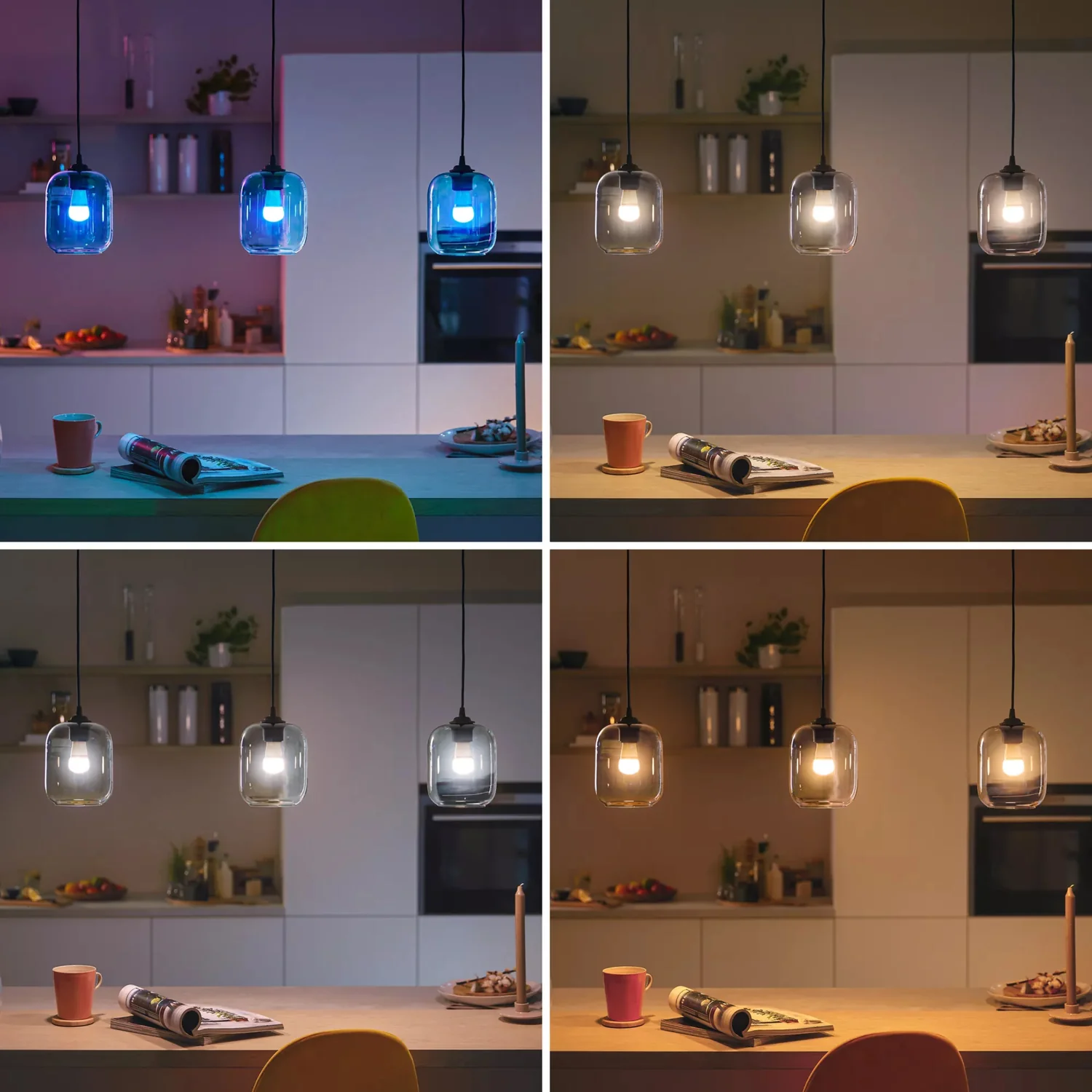 Lâmpada LED Philips WiZ P45 E14 4.9W (40W) 470lm RGB Inteligente Wi-Fi Bluetooth - Imagem 12