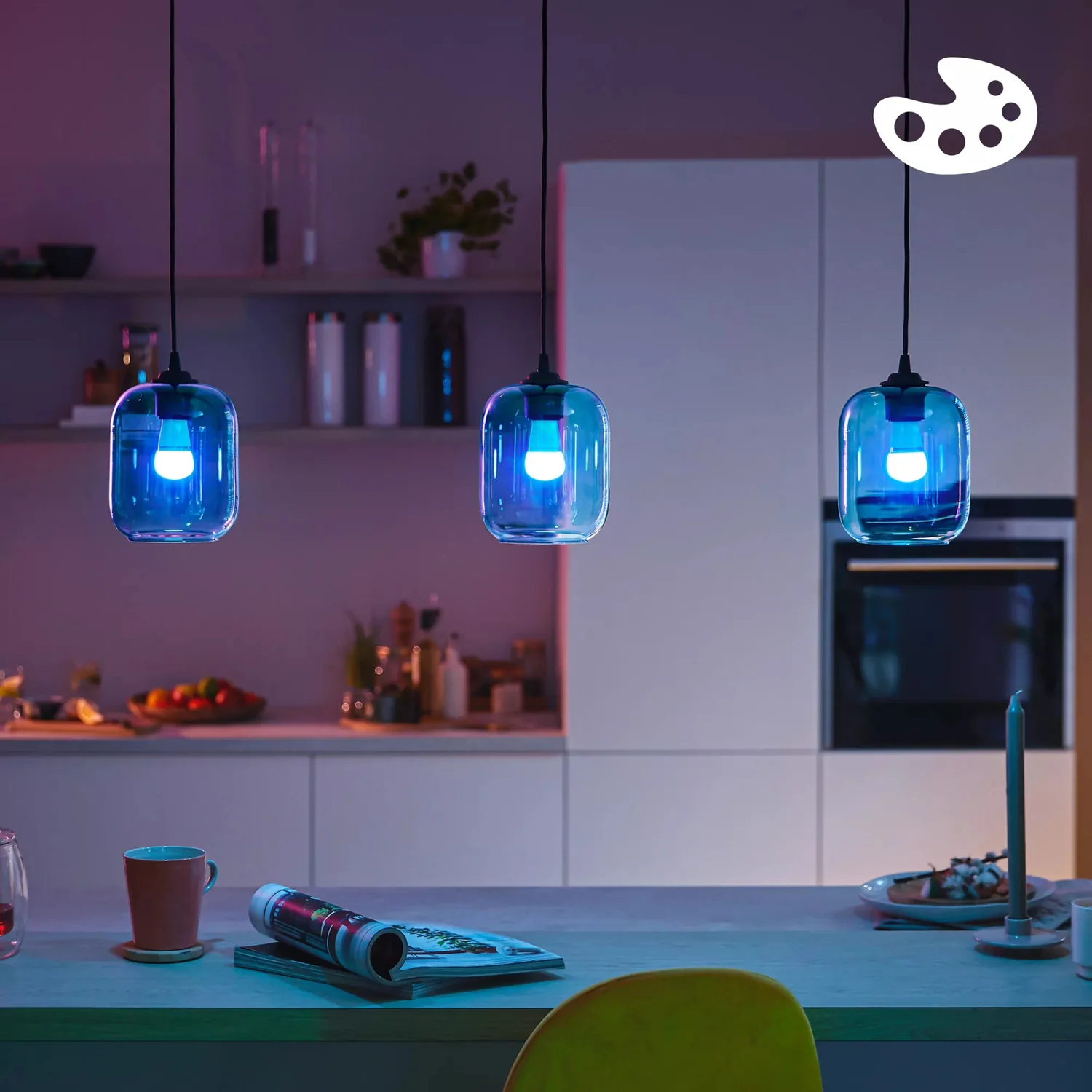 Lâmpada Inteligente LED Philips WiZ P45 E27 4.9W (40W) 470lm RGB Wi-Fi Bluetooth - Imagem 7