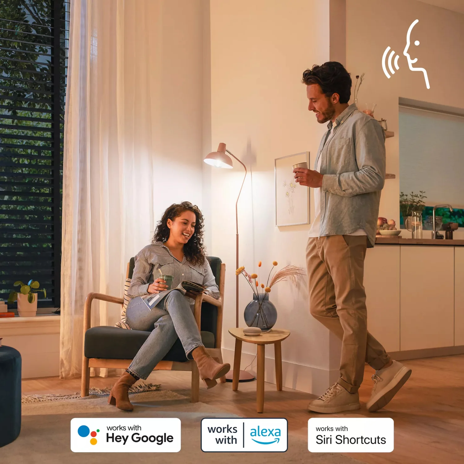 Lâmpada Inteligente LED Philips WiZ P45 E27 4.9W (40W) 470lm RGB Wi-Fi Bluetooth - Imagem 11