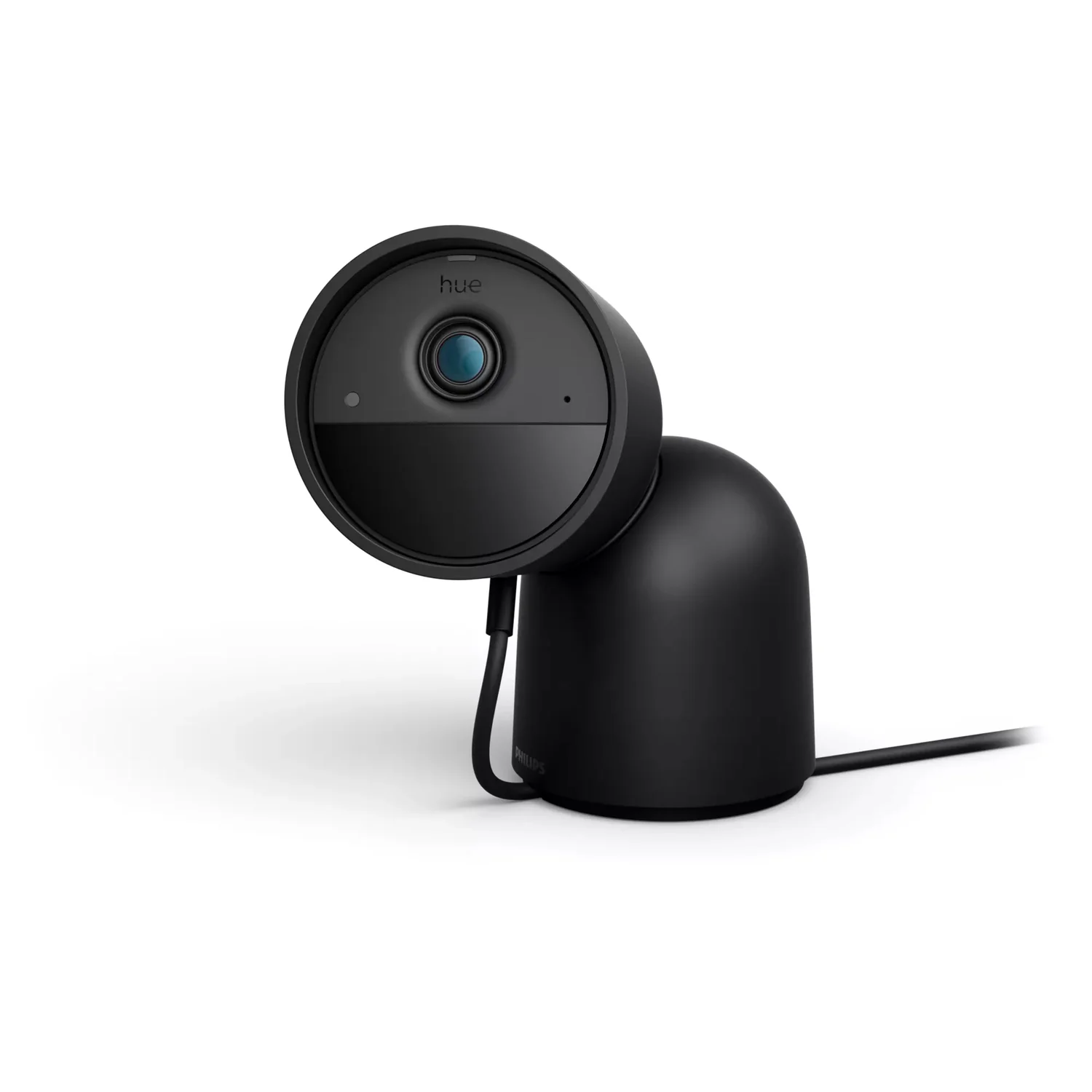 Câmara de Vigilância Philips Hue Secure com Fios e Suporte de Mesa Preta