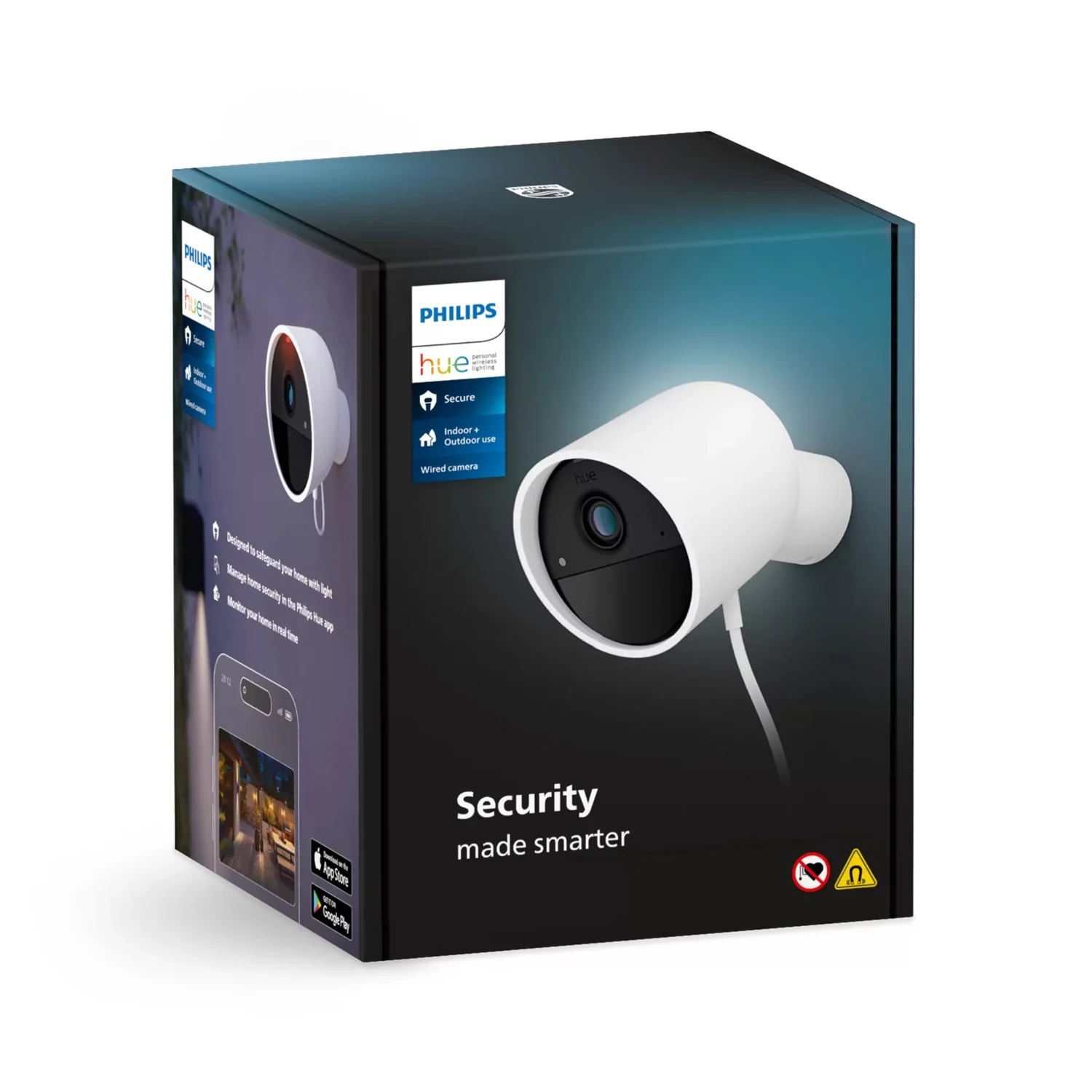 Câmara de Vigilância Philips Hue Secure com Fios Branca - Imagem 3