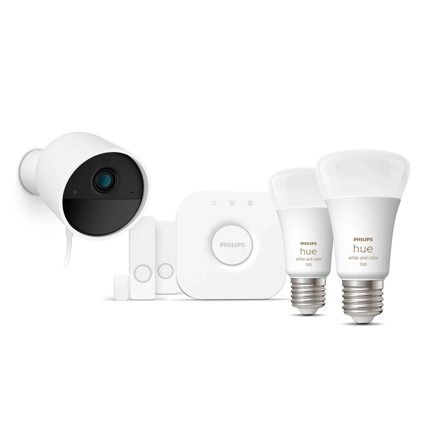 Kit de Segurança Inteligente Philips Hue Secure com Câmara, Sensores e Lâmpadas E27 - Imagem 2