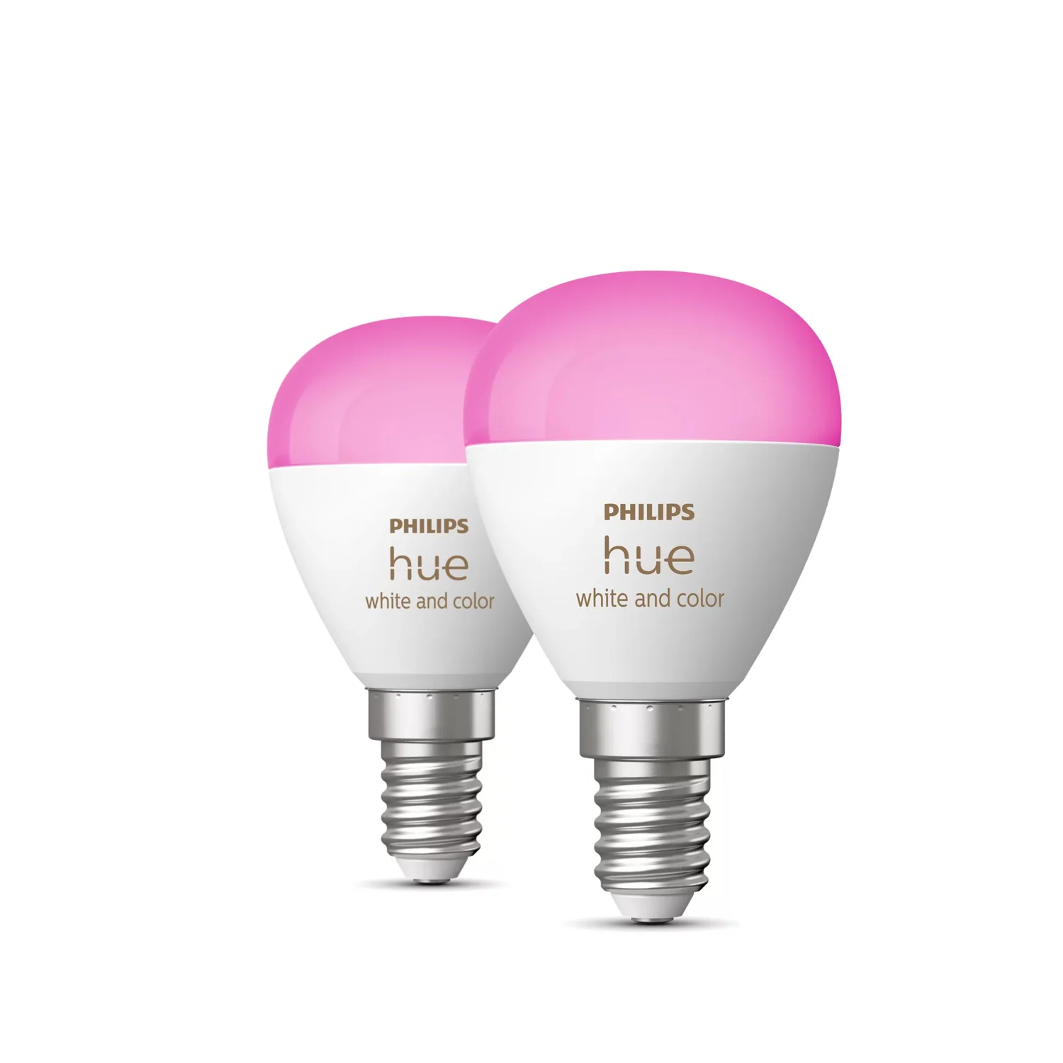 Lâmpada Inteligente Philips Hue E14 P45 White & Color Ambiance 5,1W 470lm Pack 2