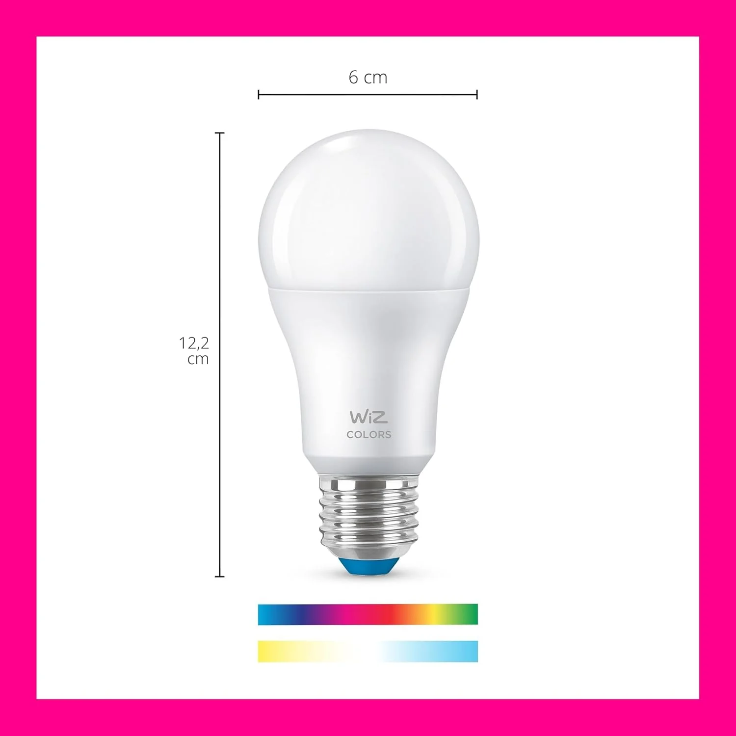 Lâmpada Inteligente LED Signify A60 E27 RGB 8.5W (60W) 806lm Wi-Fi Bluetooth Branco - Imagem 4
