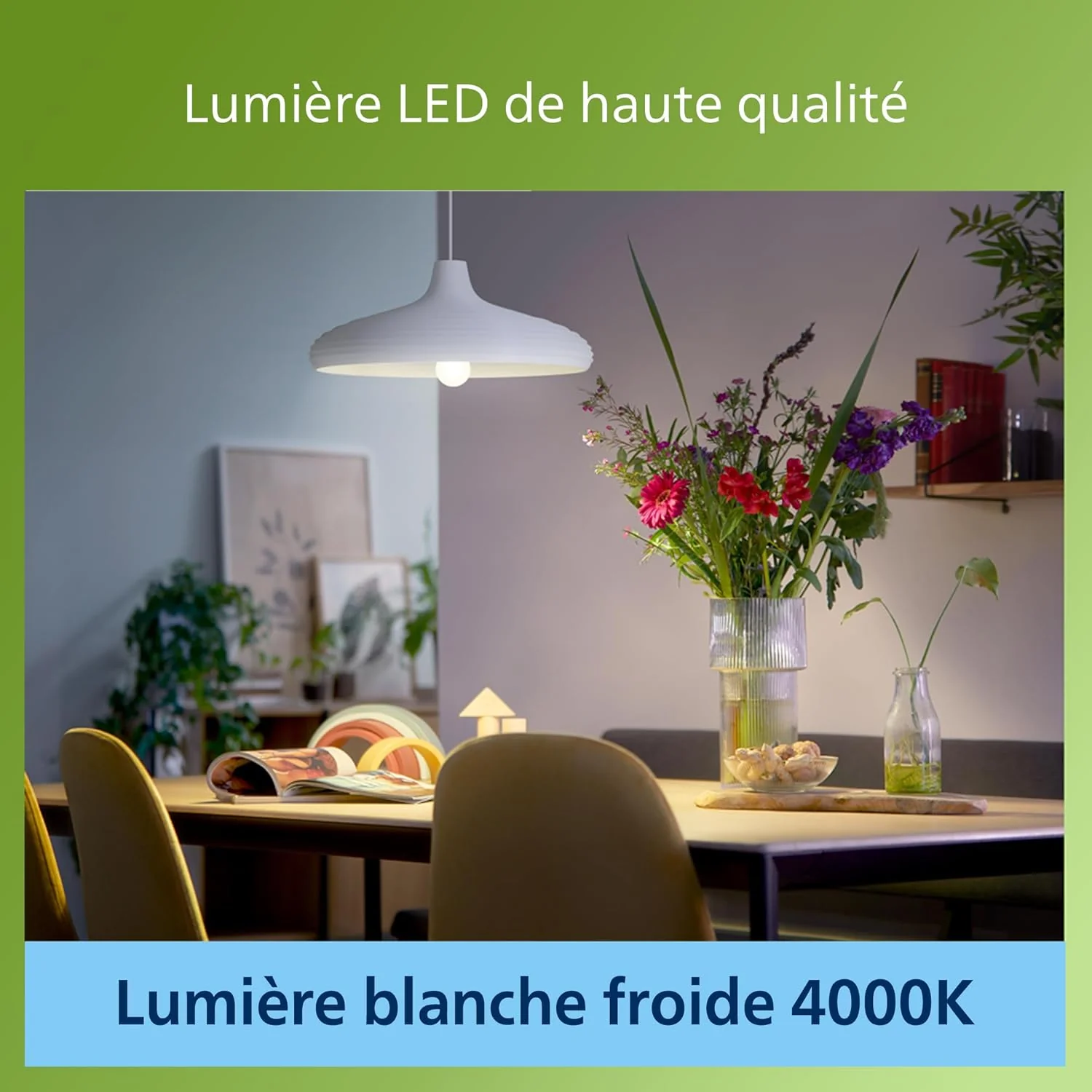 Lâmpada LED Signify LED CLA A60 E27 4W (Equiv. 60W) 840lm 4000K Branco Frio Mate Classe A - Imagem 4