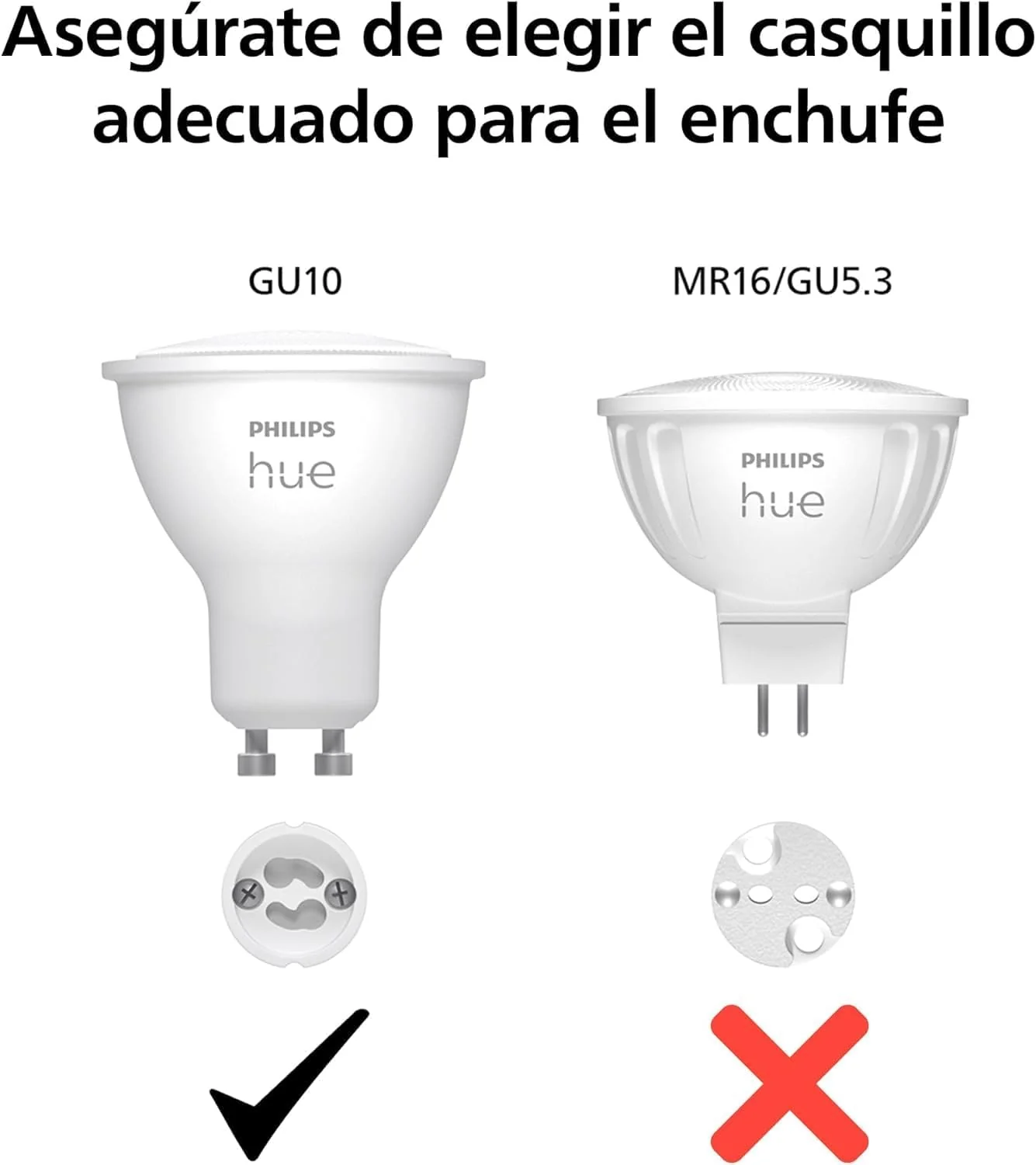 Lâmpada Philips Hue White Ambiance GU10 4.3W LED Bluetooth Zigbee 2200-6500K Pack 3 Unidades - Imagem 6