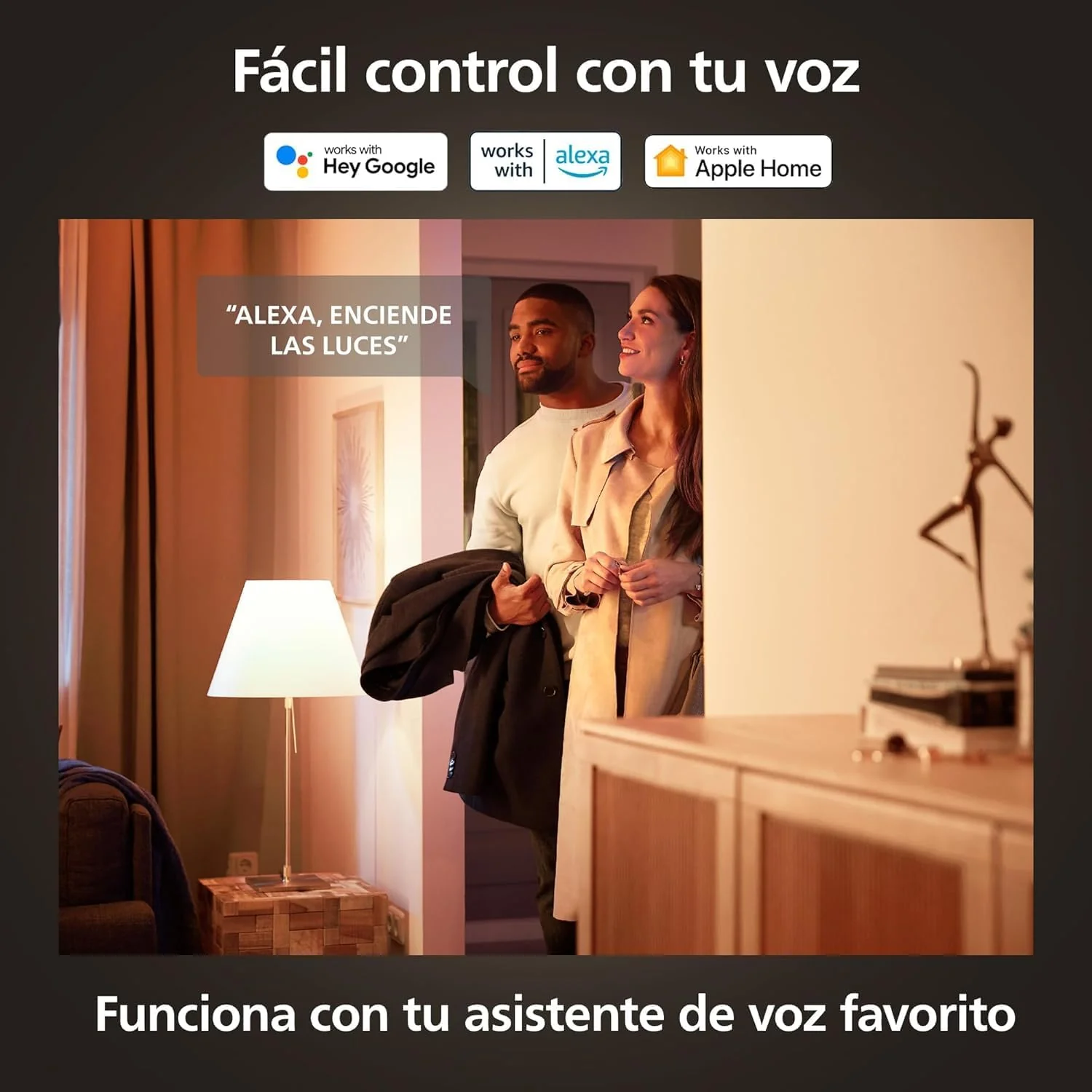 Lâmpada Philips Hue White Ambiance GU10 4.3W LED Bluetooth Zigbee 2200-6500K Pack 3 Unidades - Imagem 7
