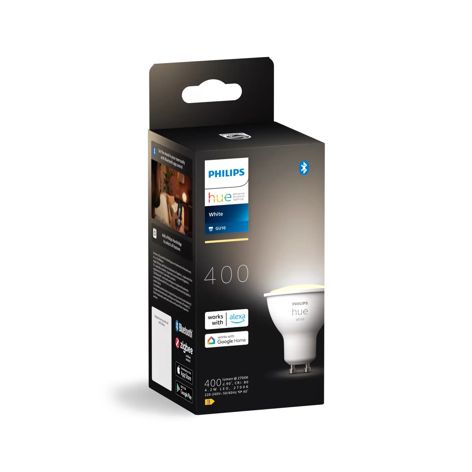 Lâmpada Inteligente Philips Hue White GU10 4,2W Foco LED - Imagem 2