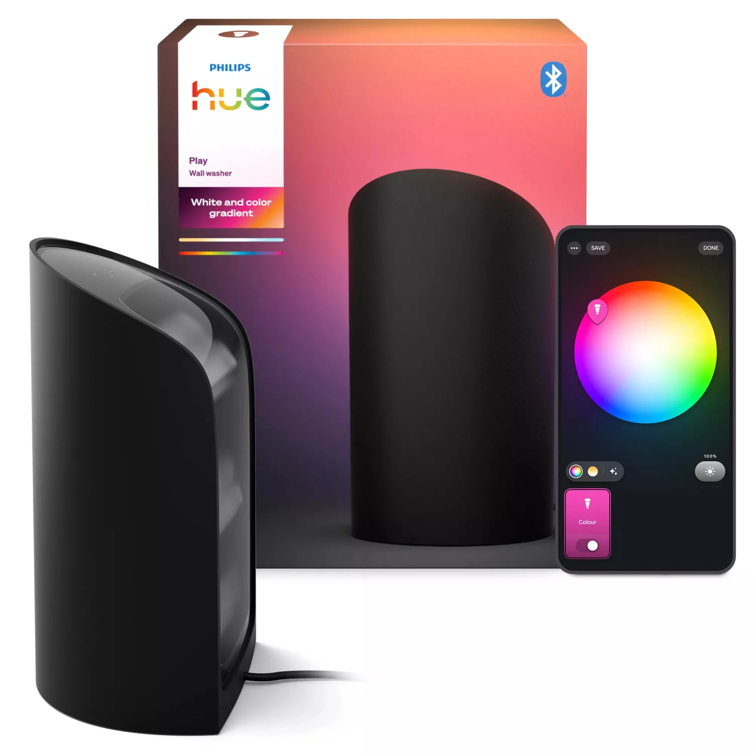 Candeeiro Inteligente Philips Hue Play Wall Washer Preto EU/UK - Imagem 4