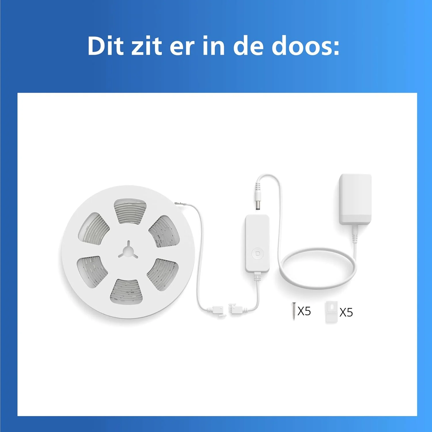 Fita LED Inteligente Signify PHI RGB 15m Wi-Fi e Bluetooth 2200K-6500K Branca - Imagem 9