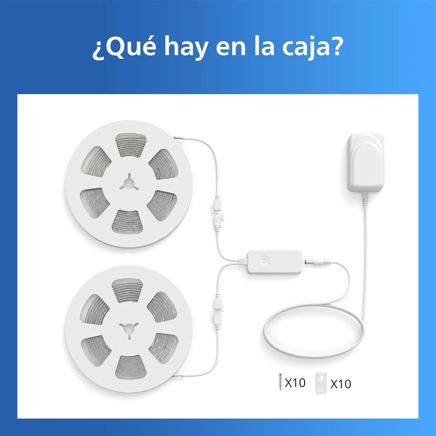 Fita LED Inteligente Signify PHI RGBIC 20m Wi-Fi Bluetooth 2700K-6500K Branco - Imagem 9