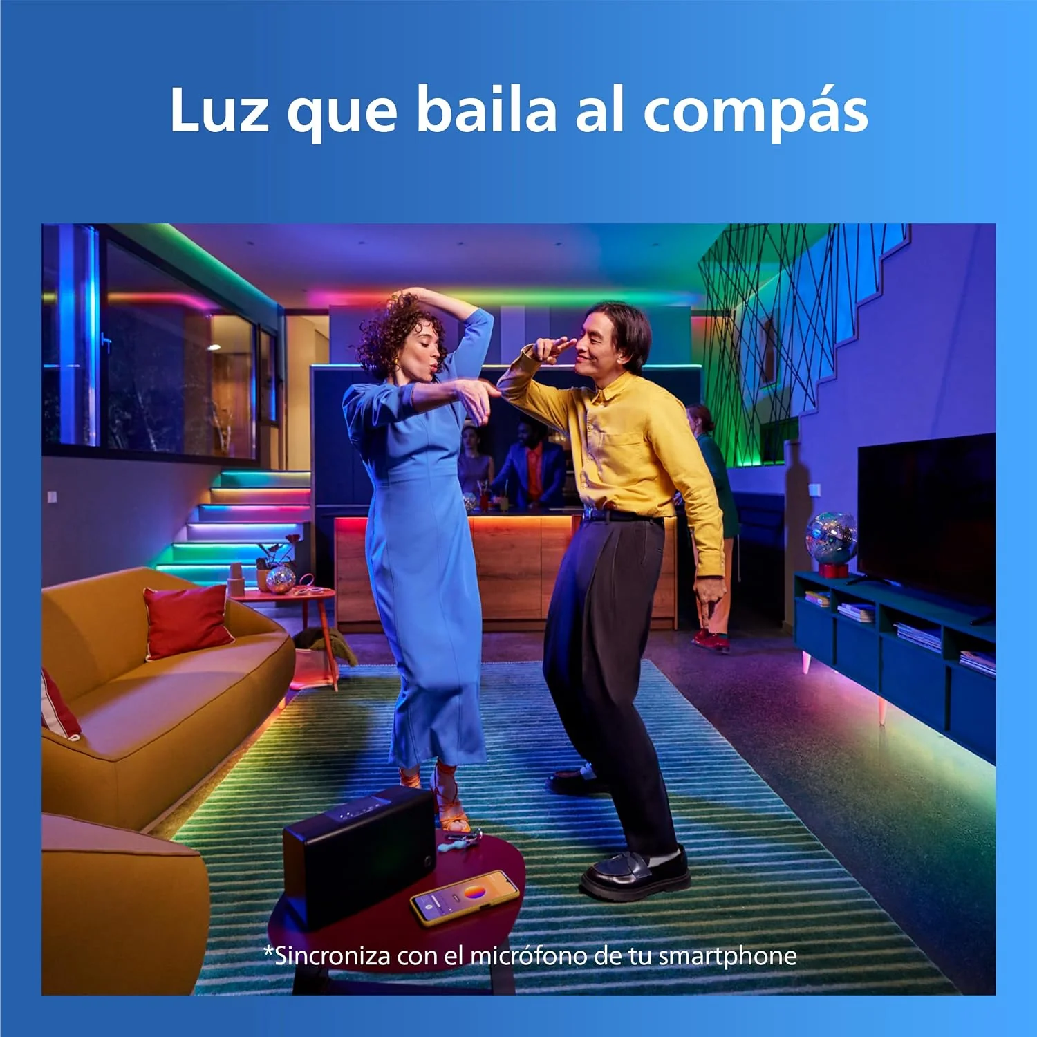 Fita LED Inteligente Signify PHI RGBIC 20m Wi-Fi Bluetooth 2700K-6500K Branco - Imagem 4