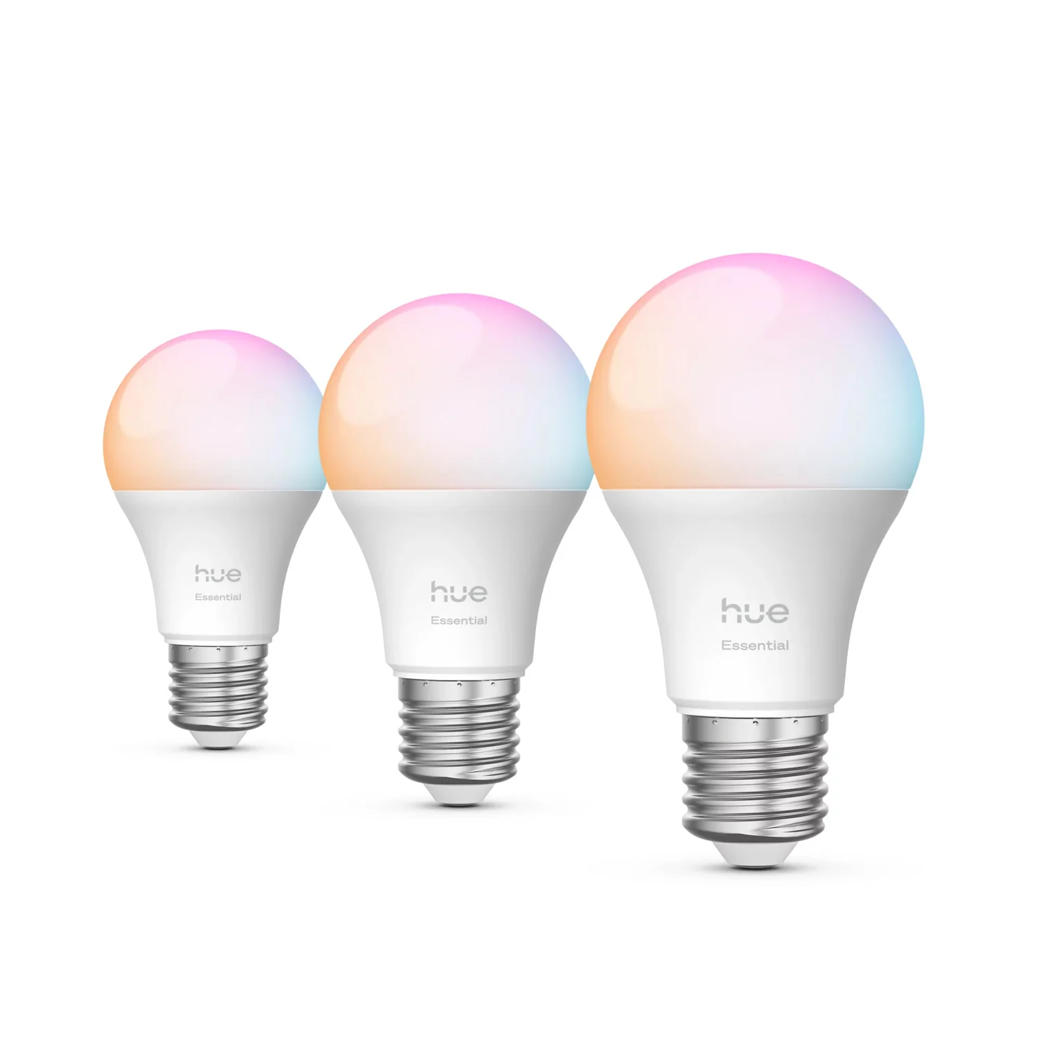 Lâmpada Inteligente Philips Hue Essential E27 806 lm Branco e Cor 8 W Pack 3 unidades