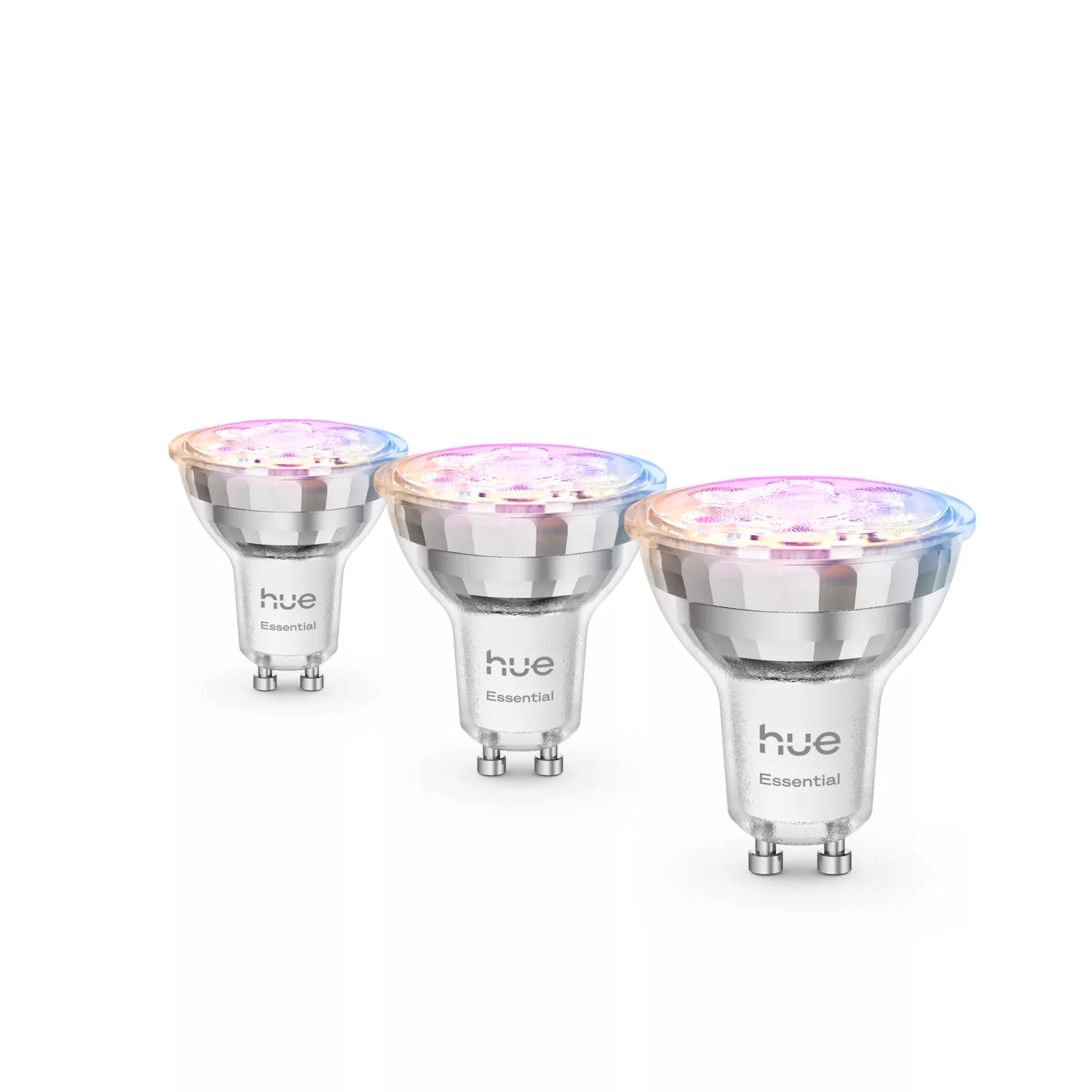 Lâmpada Inteligente Philips Hue Essential GU10 345 lm Branco e Cor 4,7 W Pack 3 unidades