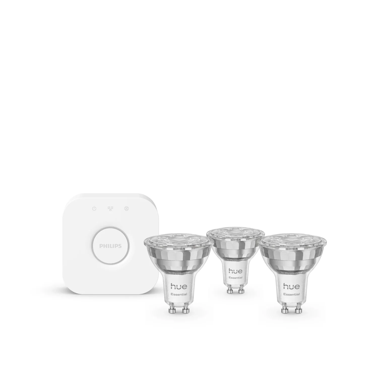 Lâmpadas Inteligentes LED Philips Hue White Color Ambiance GU10 Starter Kit (3un + Bridge) - Imagem 2