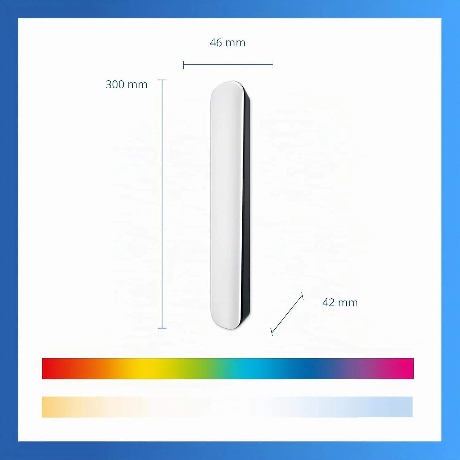 Barra de Iluminação Inteligente Signify PHI Bar 30cm RGBIC Wi-Fi Bluetooth 8.2W Preto Conjunto de 2 - Imagem 8