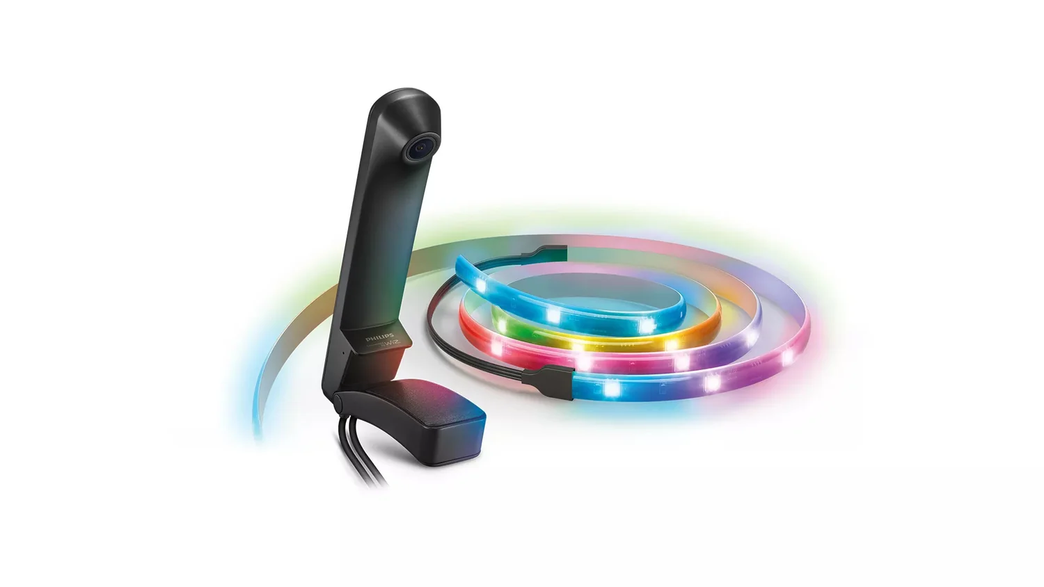 Kit de Iluminação Inteligente WiZ Camera Sync Kit para TV 75-85" LED Multi-cor Wi-Fi Bluetooth Preto - Imagem 1