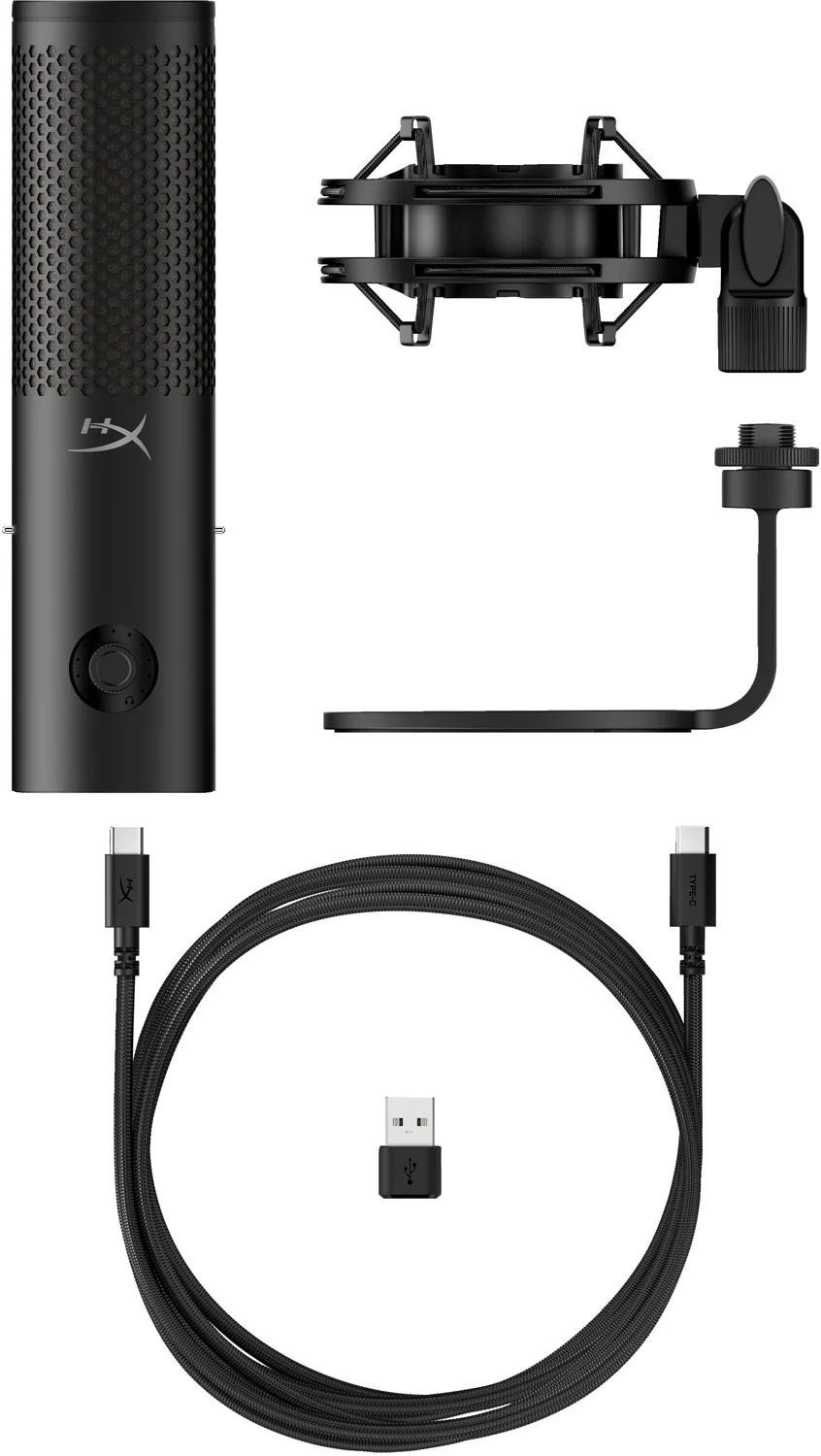 Microfone USB HyperX QuadCast 2 S Preto com Iluminação RGB - Imagem 6