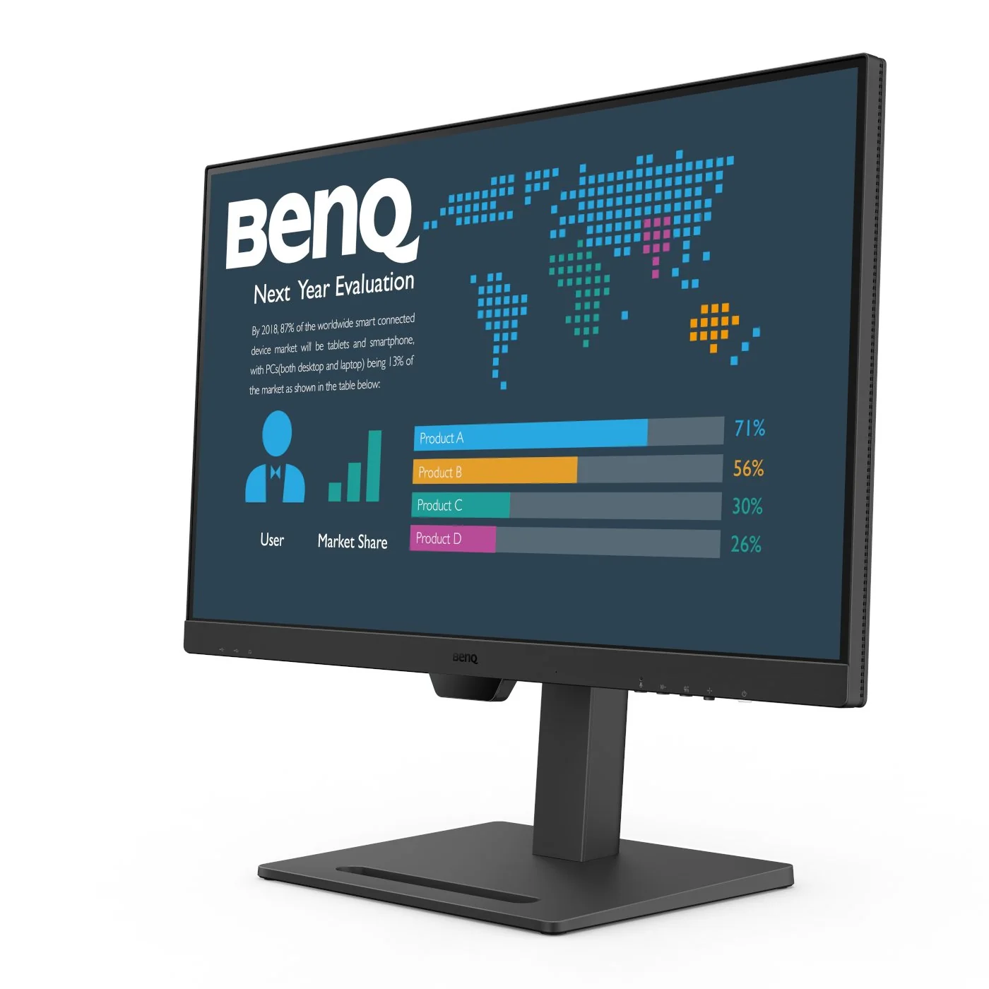 Monitor BenQ BL2790QT 27" Quad HD IPS 75Hz 5ms USB-C 65W DP HDMI Altifalantes Preto - Imagem 4