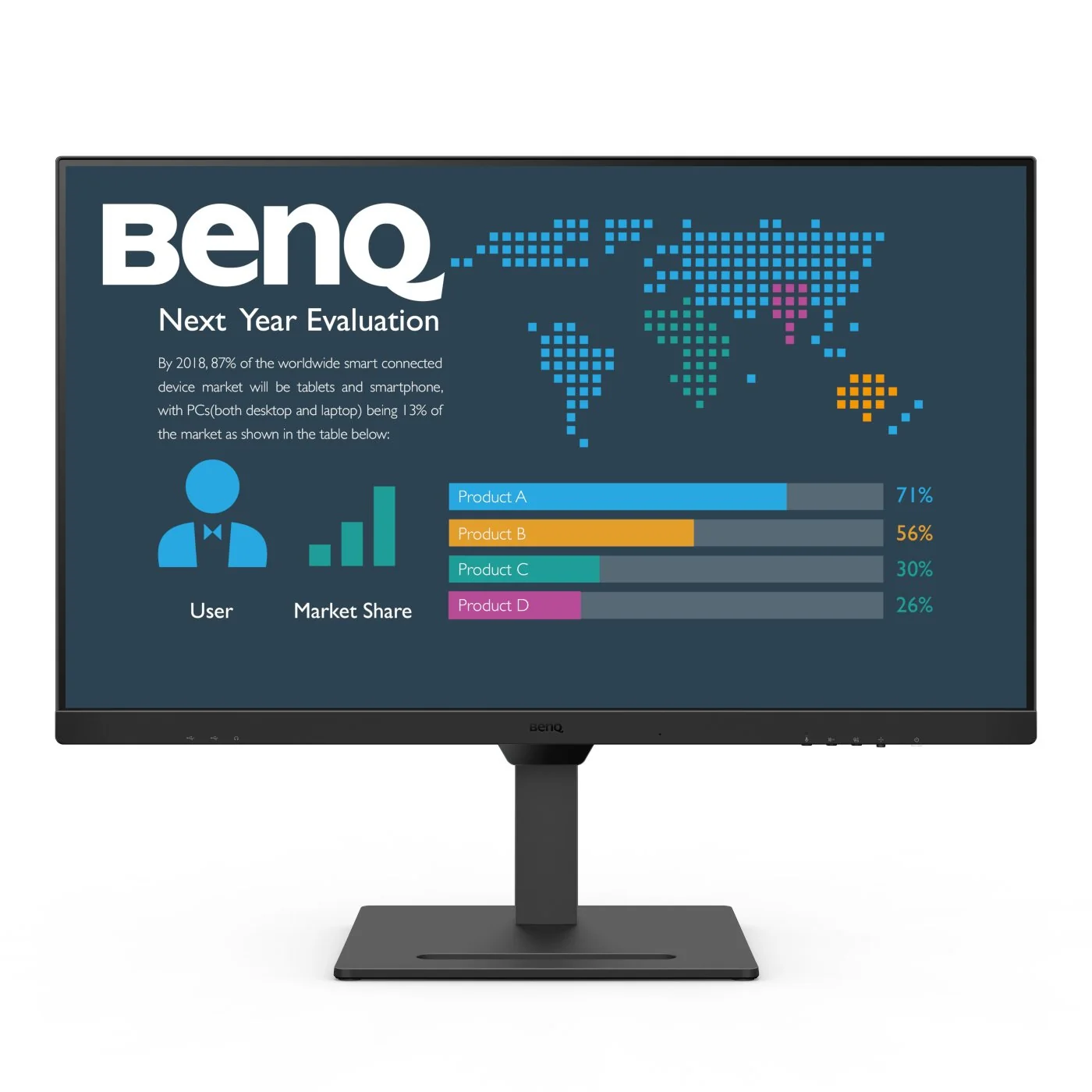 Monitor BenQ BL3290QT 31.5" Quad HD IPS 75Hz 5ms USB-C 65W HDMI DP Preto - Imagem 1
