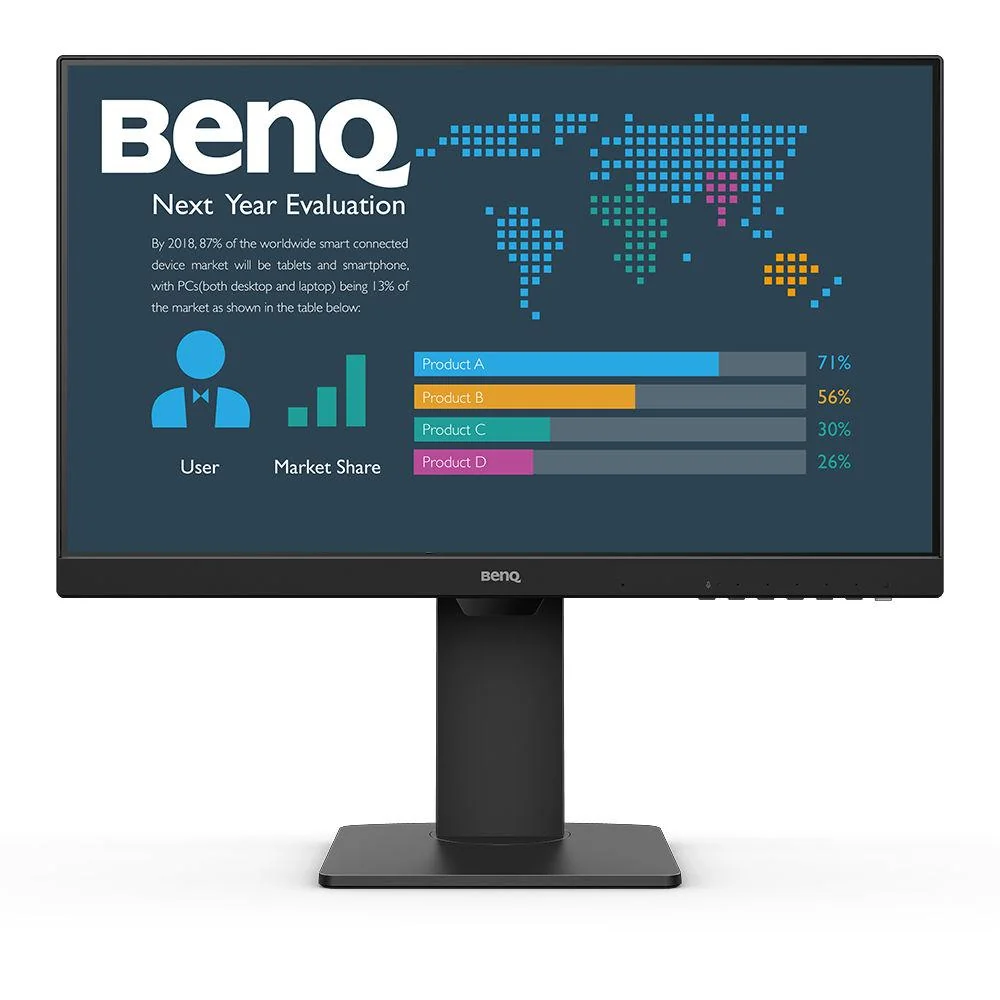 Monitor BenQ BL2486TC 23.8" Full HD IPS USB-C 65W com Hub USB