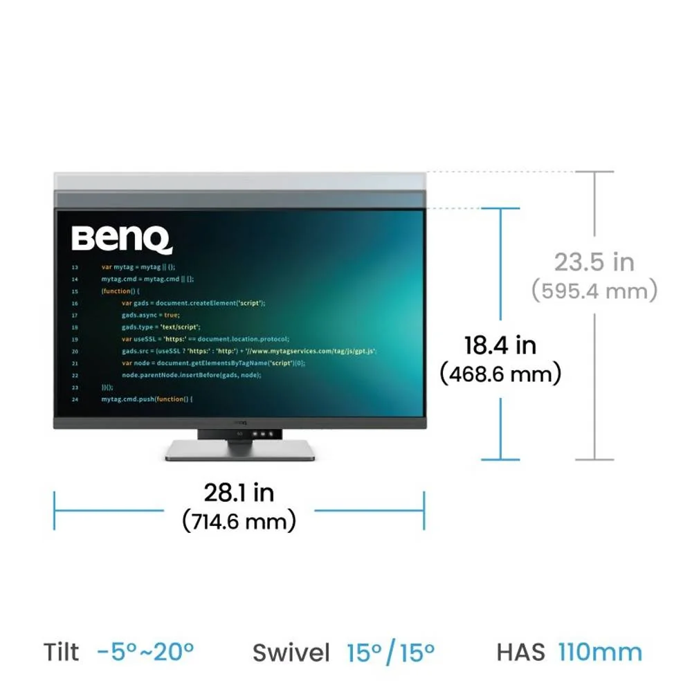 Monitor profissional BenQ RD320U 31,5" 4K UHD IPS HDR400 USB-C 90W - Imagem 7