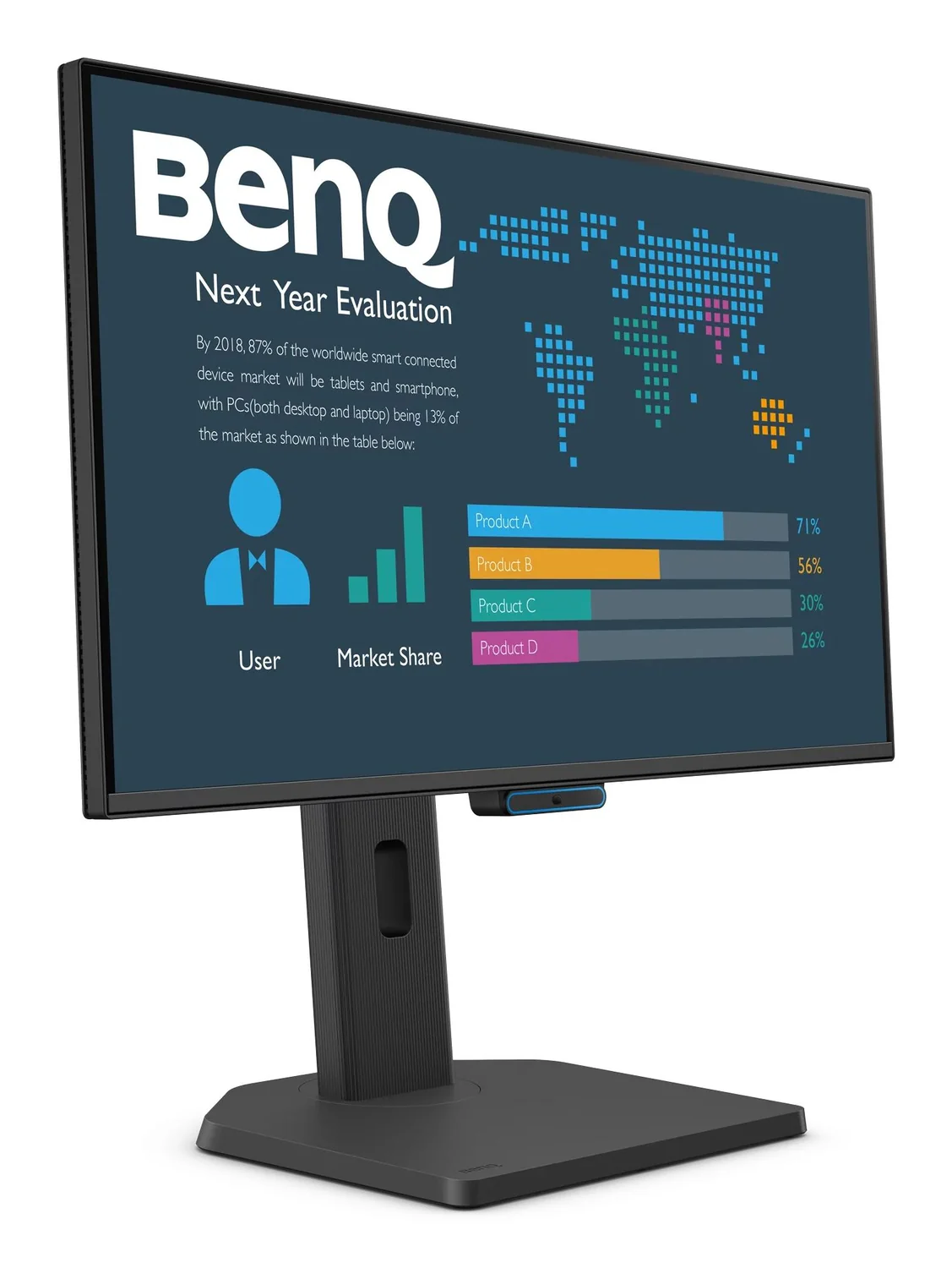 Monitor BenQ BL2490TC 23.8" Full HD IPS 144Hz USB-C suporte ajustável