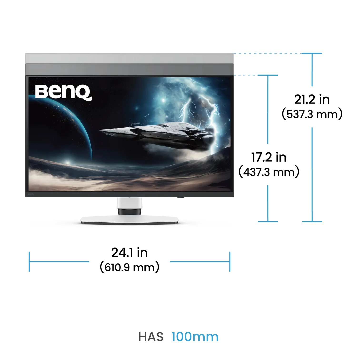 Monitor gaming BenQ Mobiuz EX271UZ 26.5" 4K OLED 240Hz HDR400 - Imagem 7
