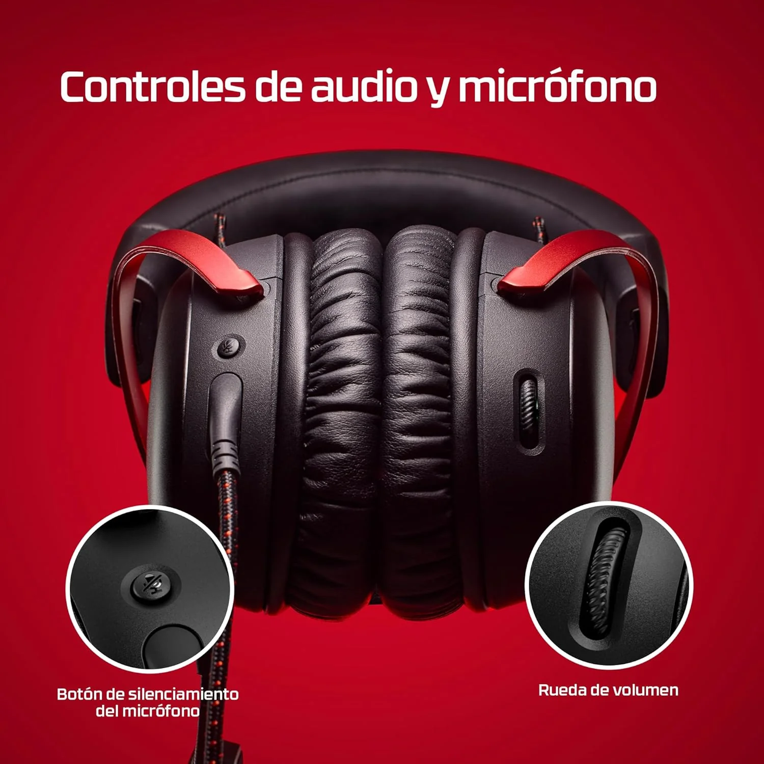 Auscultadores Gaming HyperX Cloud III com Fios Branco/Rosa - Imagem 6