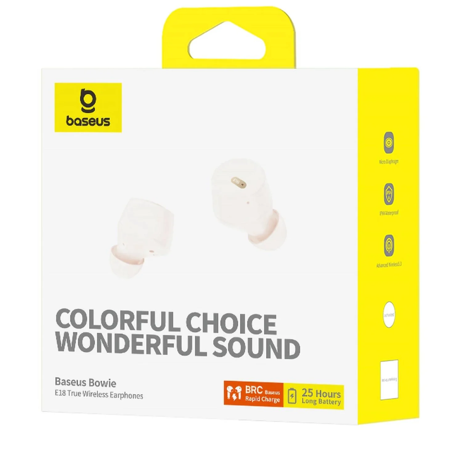 Auriculares Bluetooth Baseus Bowie E18 TWS Branco IPX4 25h - Imagem 7