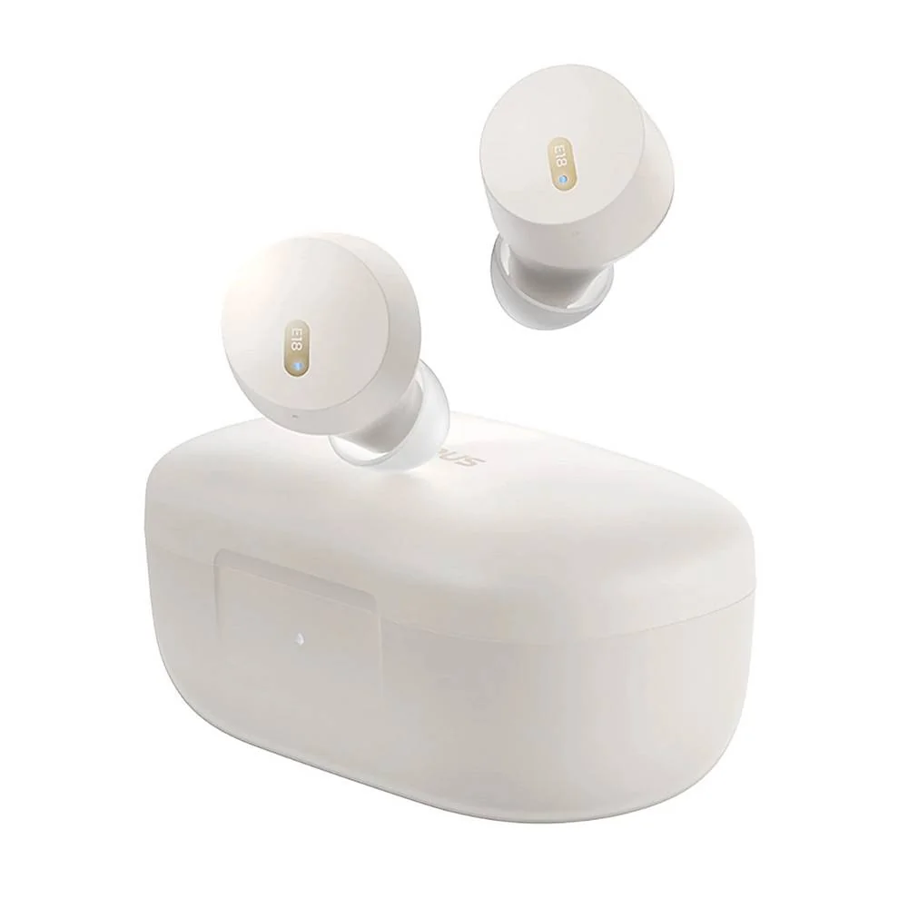 Auriculares Bluetooth Baseus Bowie E18 TWS Branco IPX4 25h