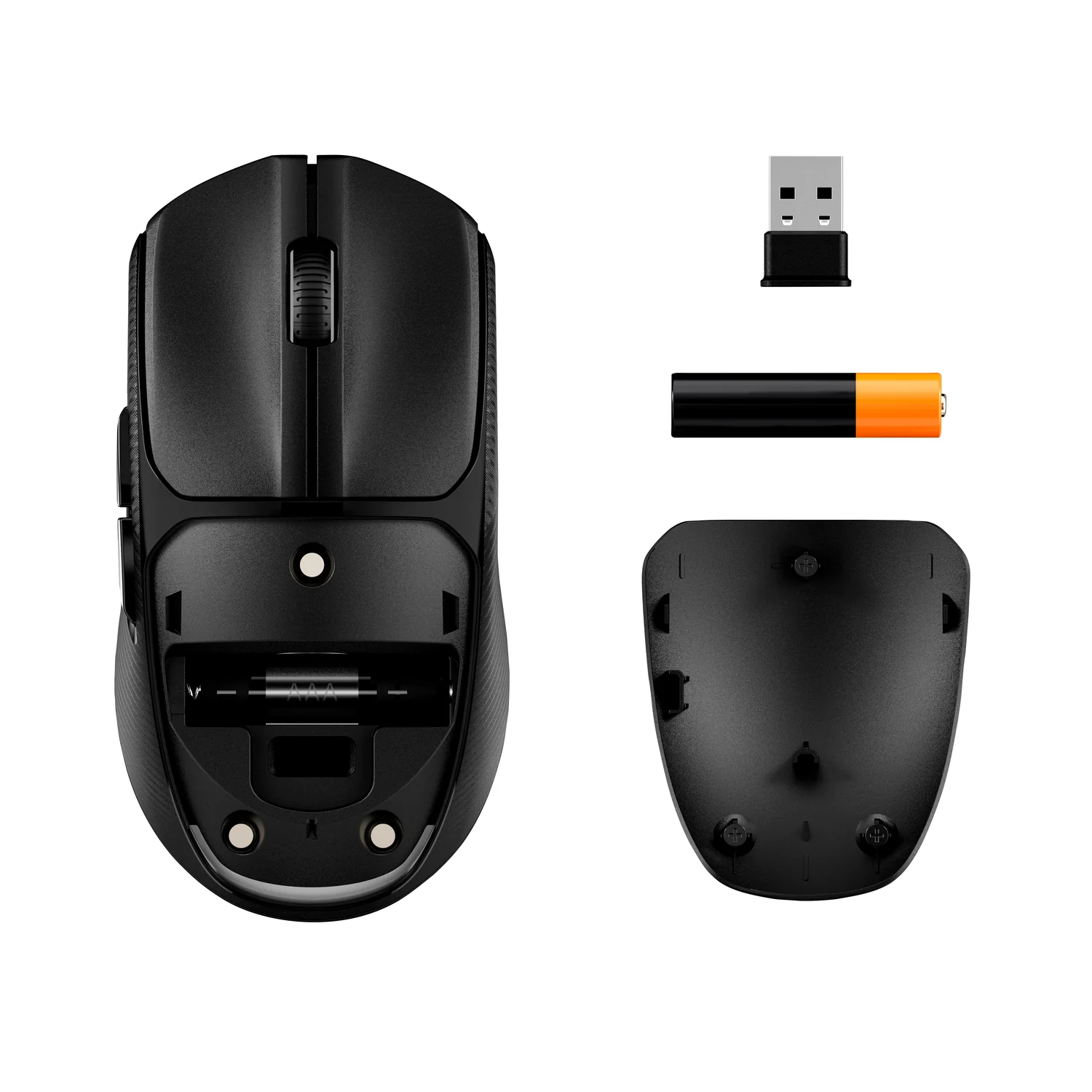 Rato Sem Fios HyperX Pulsefire Fuse 12000 DPI 6 Botões Bluetooth 2.4GHz 64g Preto - Imagem 4