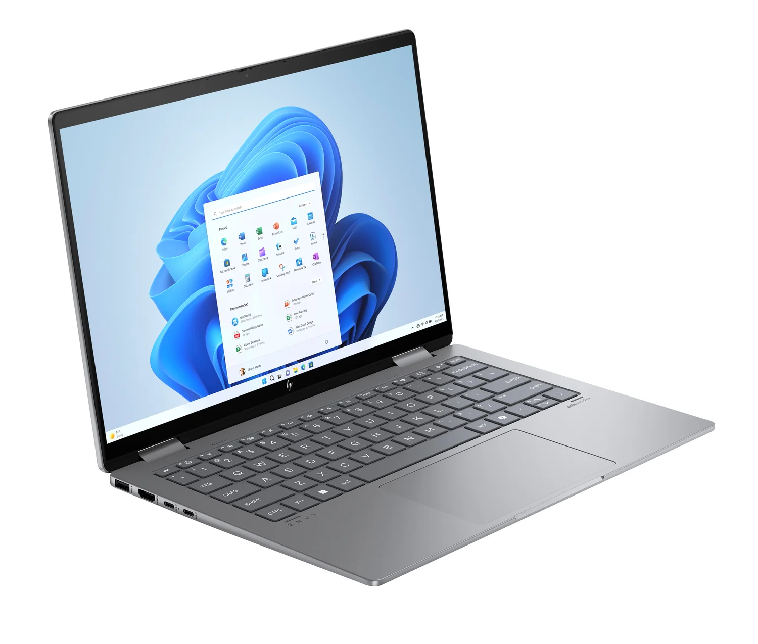 Portátil Híbrido HP Envy 14-FA0002NP 14" 3K OLED Touch AMD Ryzen 7 8840HS 16GB 1TB SSD W11 Prateado - Imagem 2