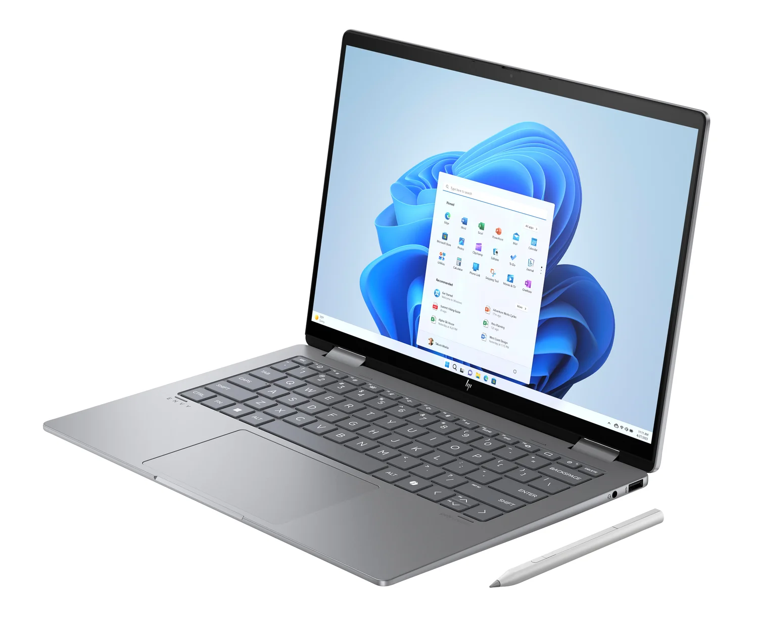 Portátil Híbrido HP Envy 14-FA0002NP 14" 3K OLED Touch AMD Ryzen 7 8840HS 16GB 1TB SSD W11 Prateado - Imagem 11