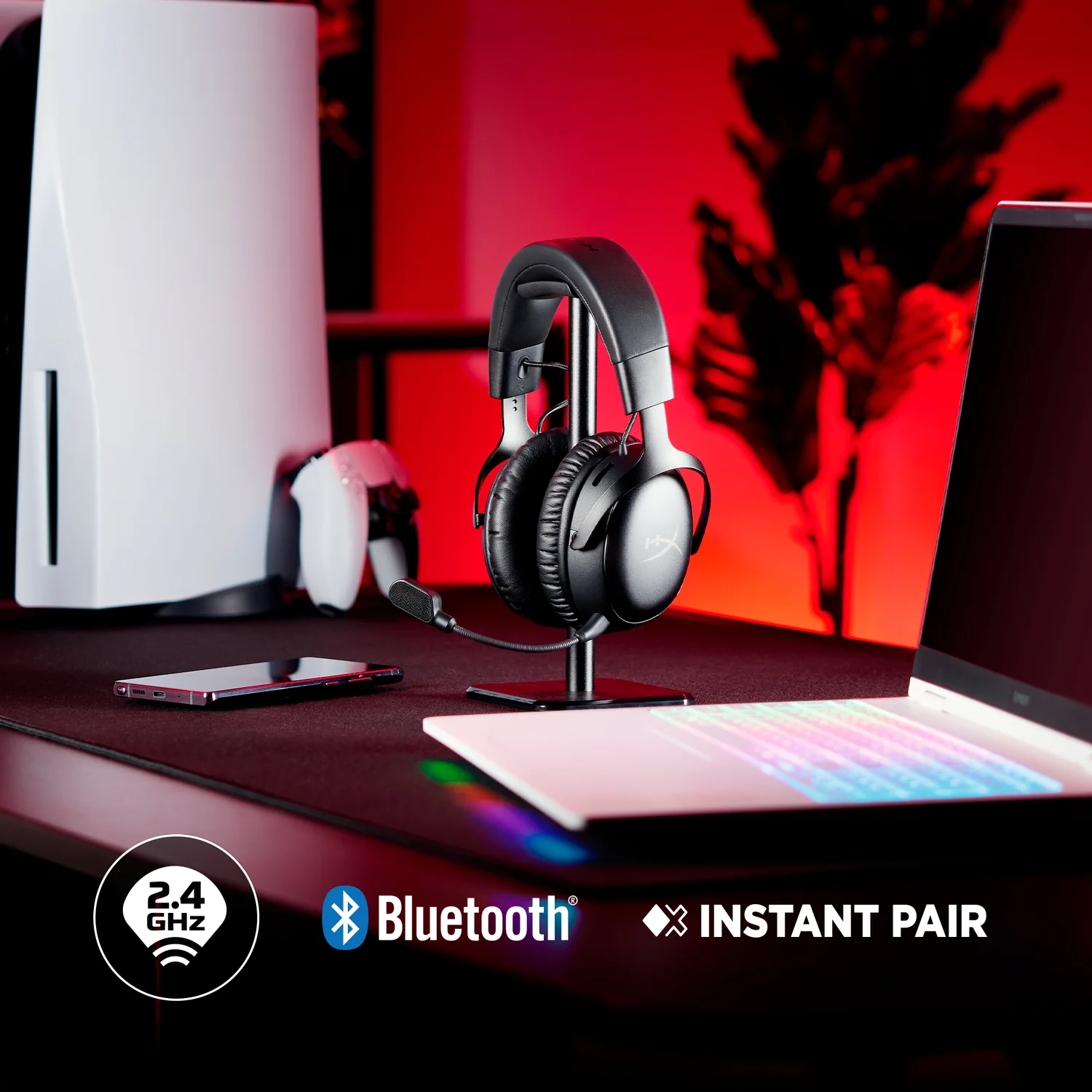 Auscultadores gaming HyperX Cloud III S Wireless Bluetooth 5.3 pretos - Imagem 5