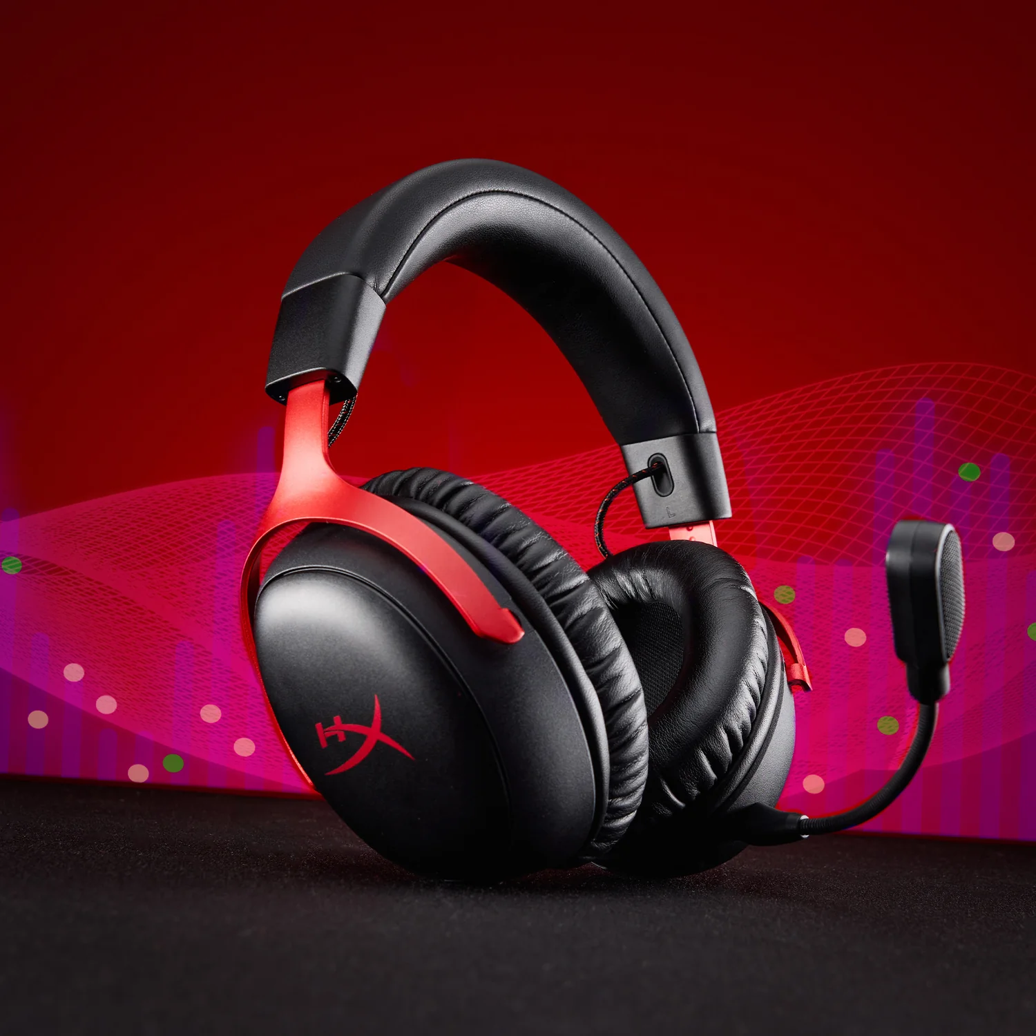 Auriculares Gaming Sem Fios HyperX Cloud III S Bluetooth 2.4 GHz Preto Vermelho - Imagem 2