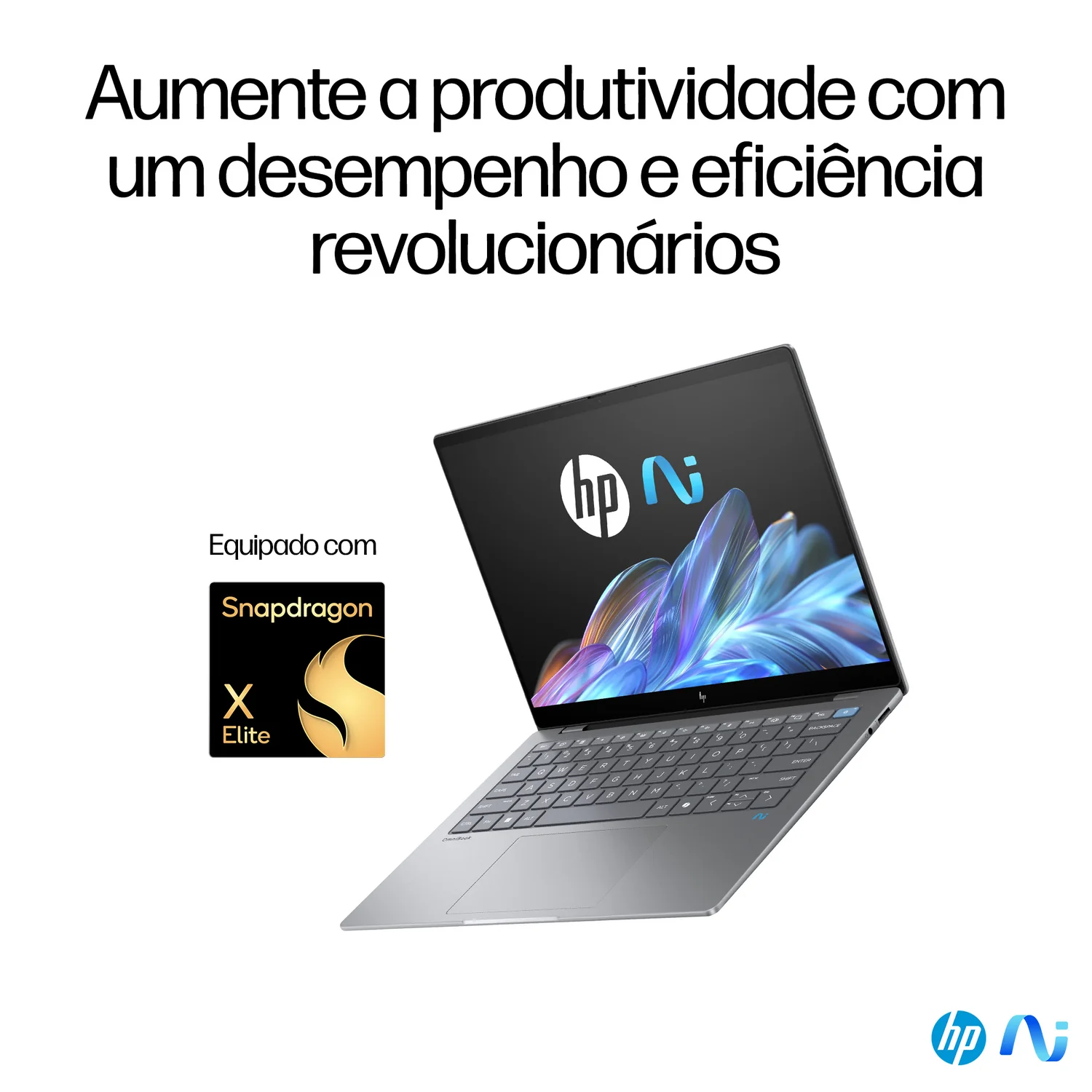 Portátil HP OmniBook X 14-FE0000NP 14" 2.2K Touch Snapdragon X Elite 16GB 1TB SSD Prateado - Imagem 12