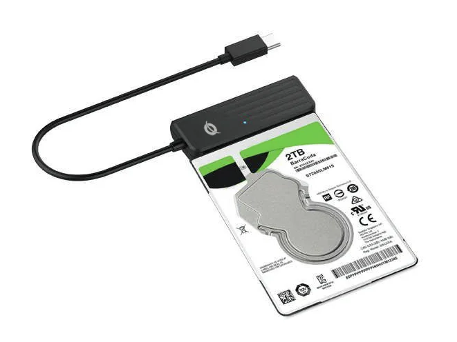 Adaptador USB-C para SATA Conceptronic ABBY02B 5Gbps com UASP Preto - Imagem 2