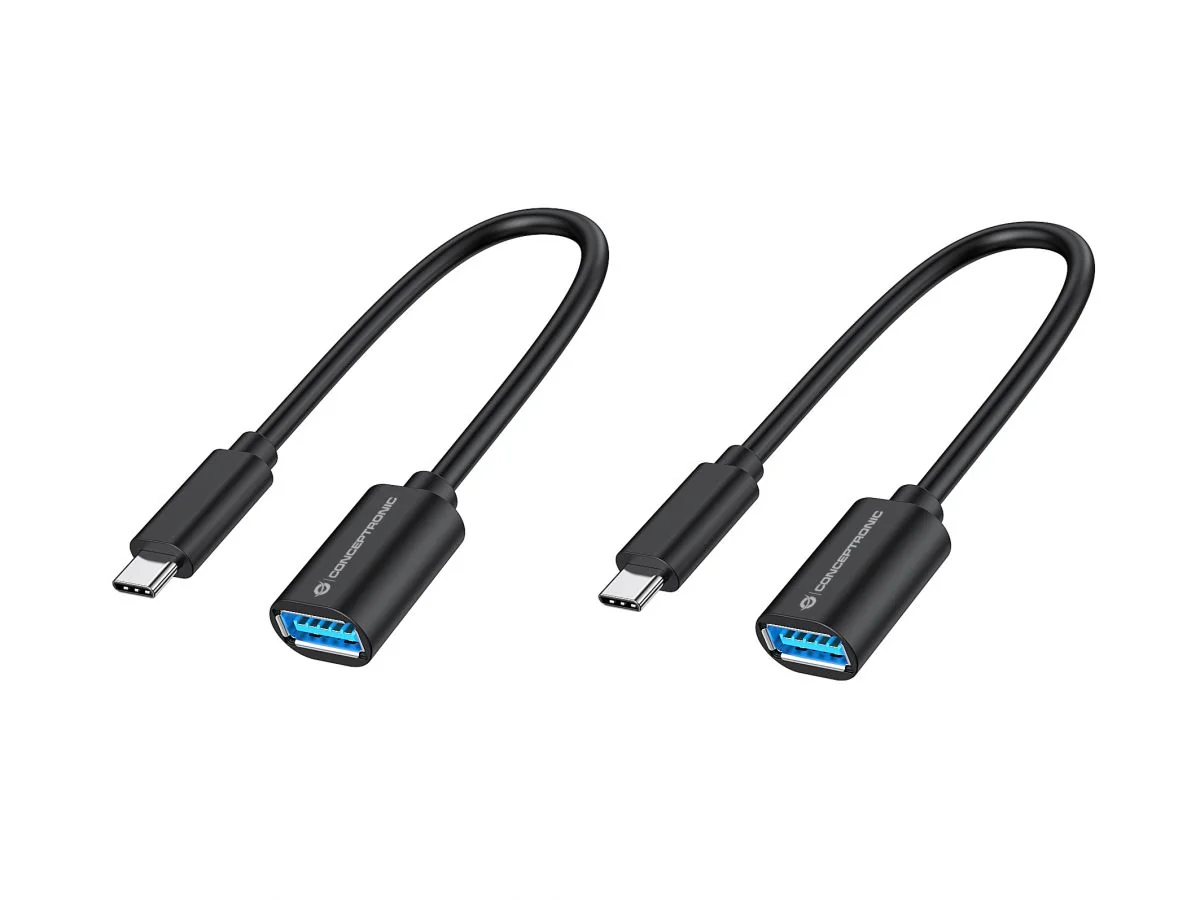 Adaptador USB-C para USB-A OTG Conceptronic ABBY11B USB 3.2 Gen 1 Pack 2 Unidades - Imagem 1