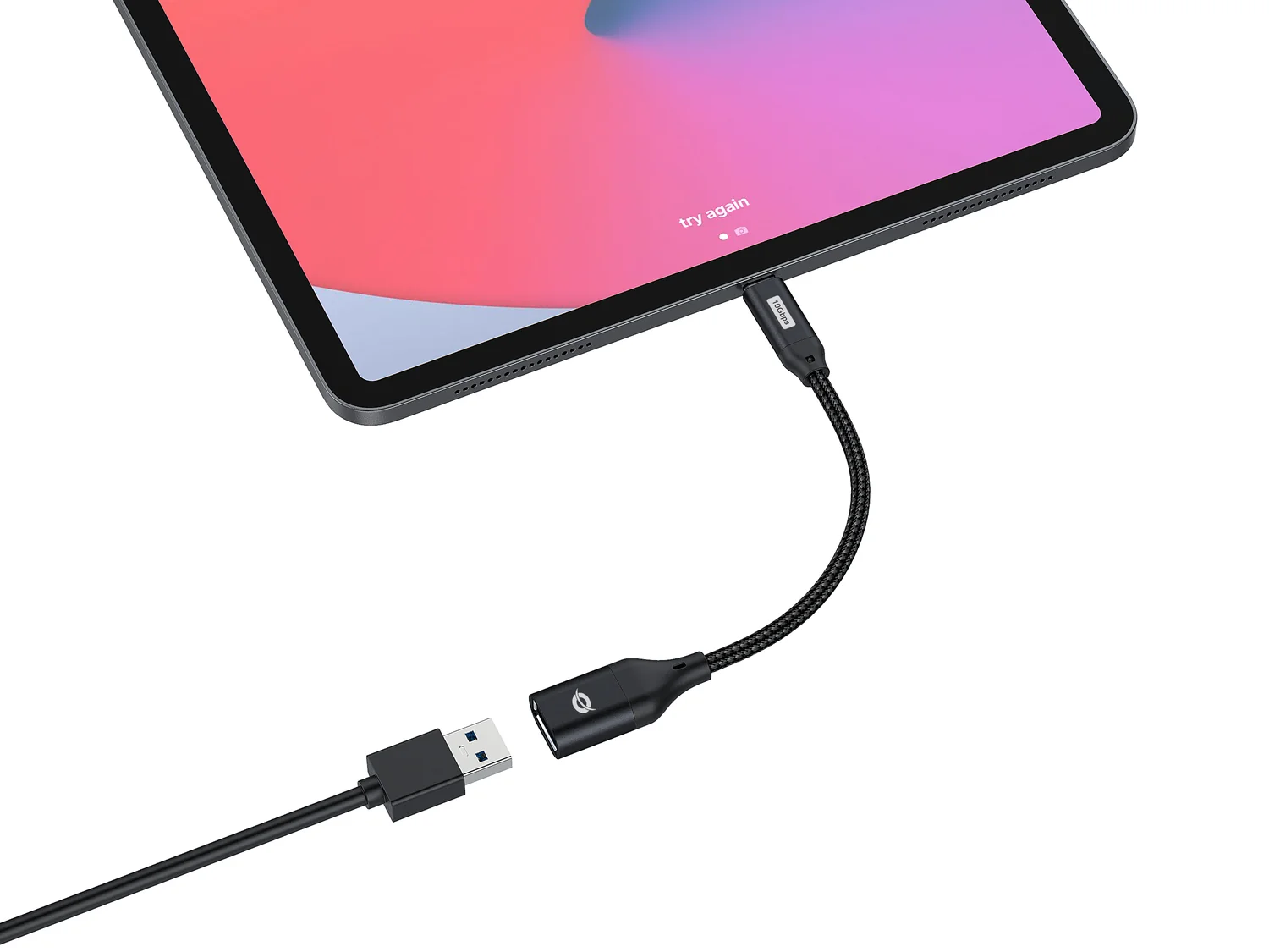 Adaptador USB-C para USB-A OTG Conceptronic ABBY18B USB 3.2 Gen 2 10 Gbps Preto - Imagem 5