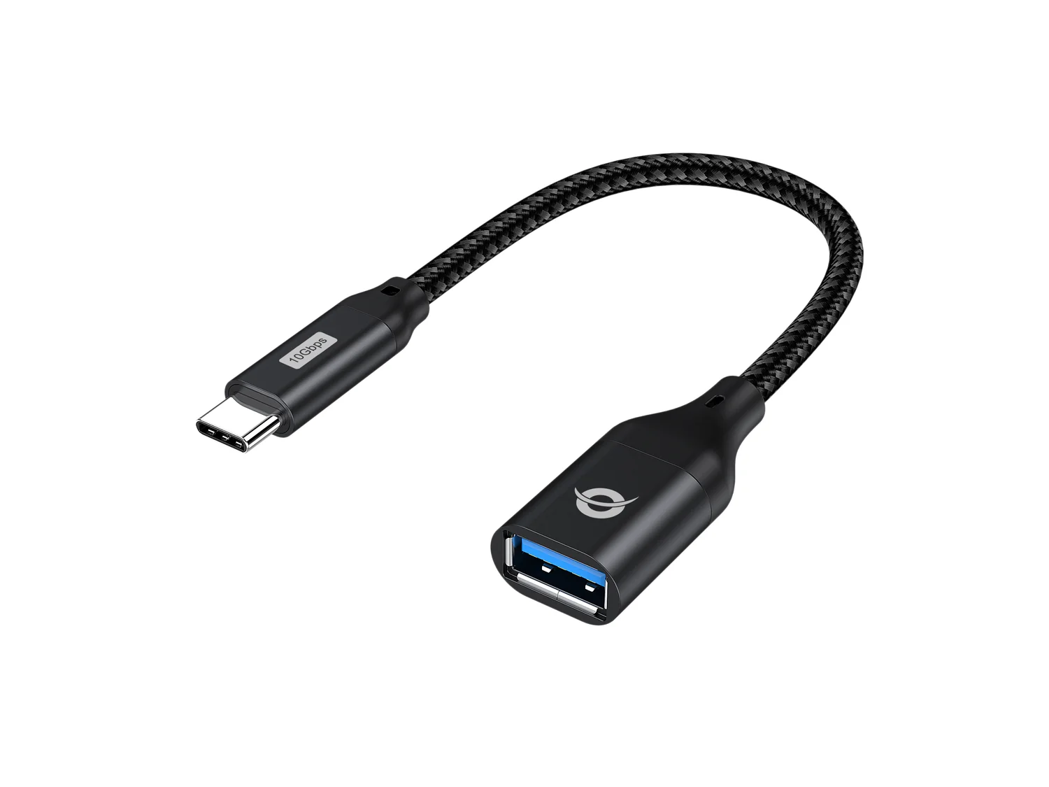 Adaptador USB-C para USB-A OTG Conceptronic ABBY18B USB 3.2 Gen 2 10 Gbps Preto - Imagem 1