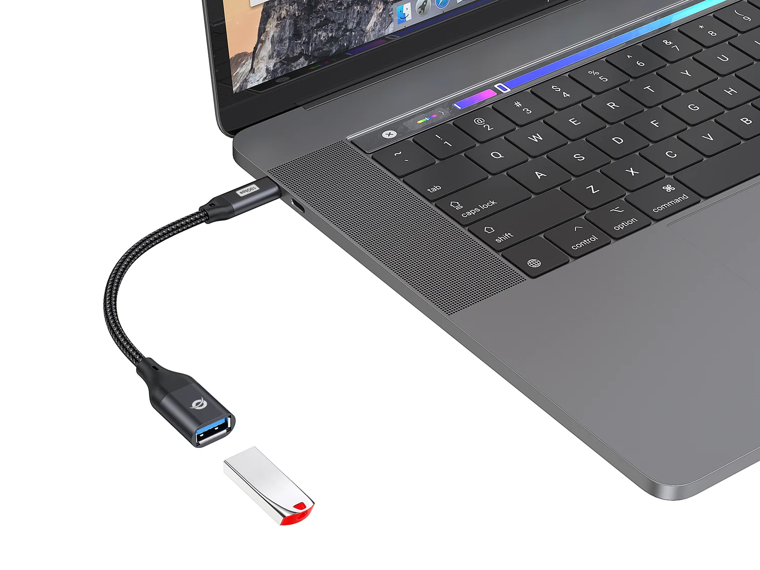 Adaptador USB-C para USB-A OTG Conceptronic ABBY18B USB 3.2 Gen 2 10 Gbps Preto - Imagem 6