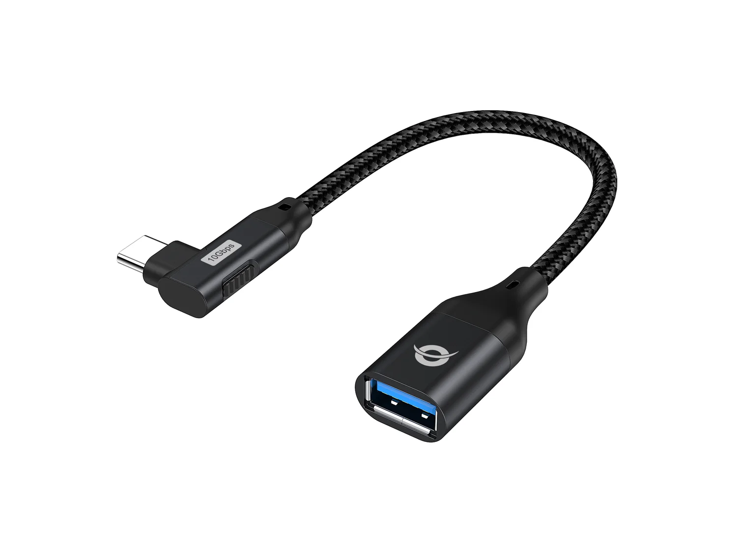 Adaptador USB-C para USB-A OTG Conceptronic ABBY19B USB 3.2 Gen 2 Angular 90° - Imagem 1
