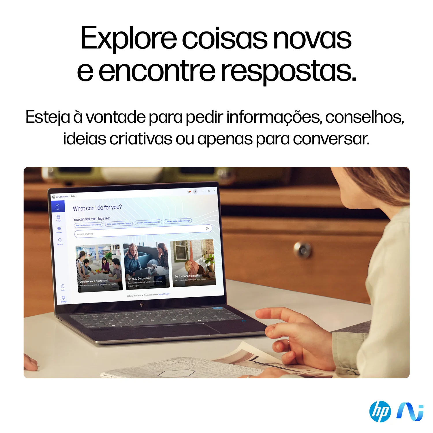 Portátil HP OmniBook X 14-FE0002NP 14" 2.2K Touch Snapdragon X Elite 32GB 1TB SSD Prateado - Imagem 14