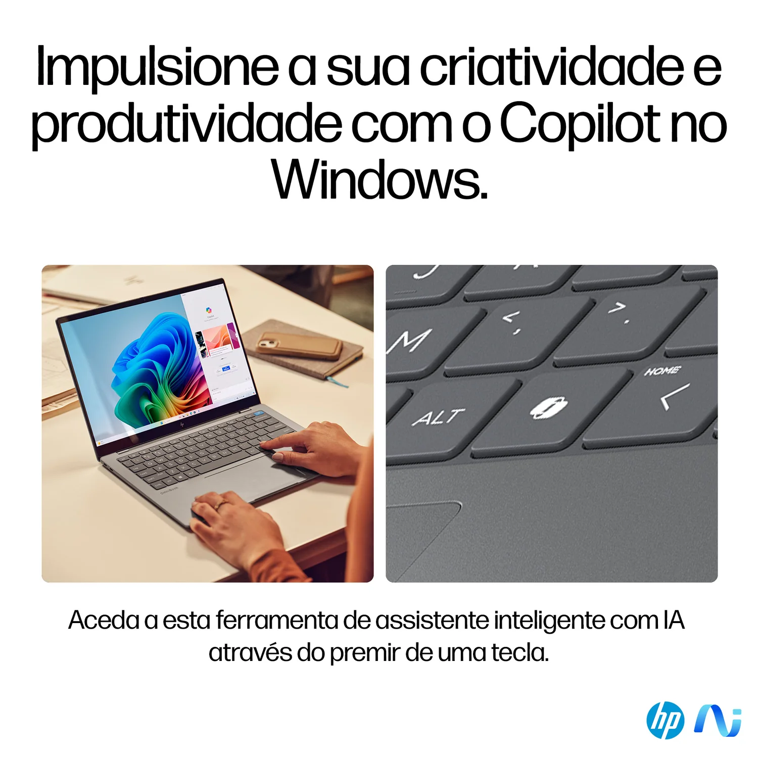 Portátil HP OmniBook X 14-FE0002NP 14" 2.2K Touch Snapdragon X Elite 32GB 1TB SSD Prateado - Imagem 16