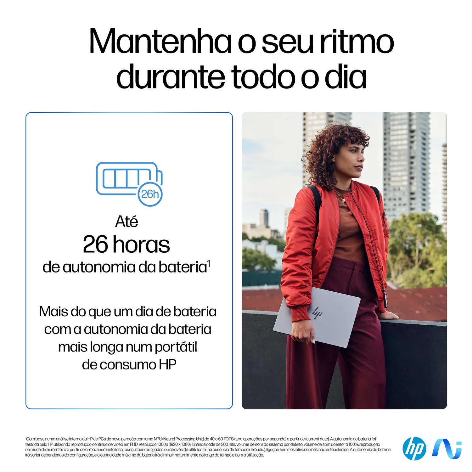 Portátil HP OmniBook X 14-FE0002NP 14" 2.2K Touch Snapdragon X Elite 32GB 1TB SSD Prateado - Imagem 7