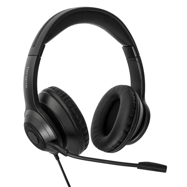 Auriculares com Fio Targus AEH102GL USB-A Stereo com Microfone Preto - Imagem 5