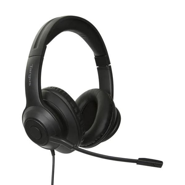 Auriculares com Fio Targus AEH102GL USB-A Stereo com Microfone Preto - Imagem 6